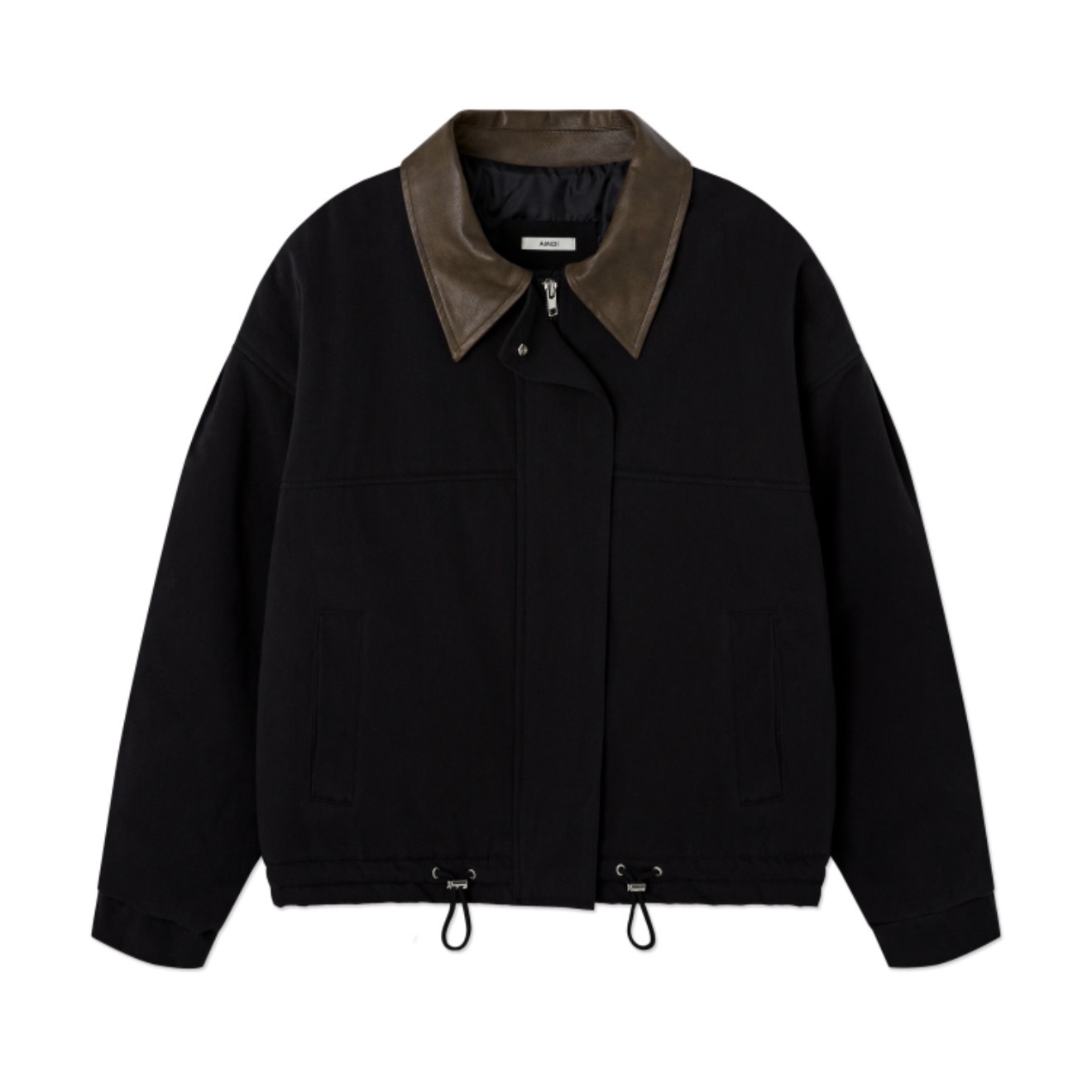 [AMIDI] LEATHER COLLAR WORK JACKET