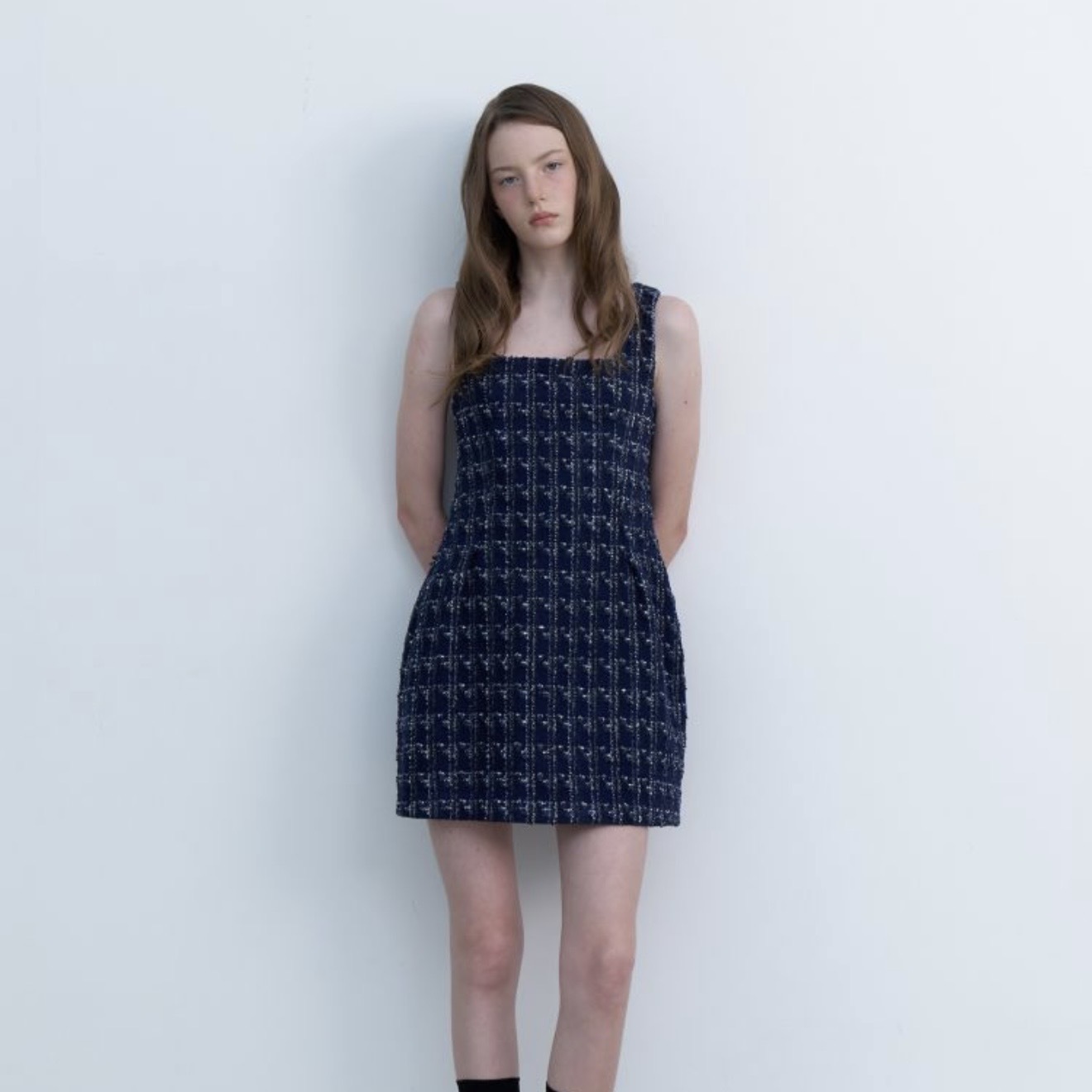 [AMIDI] TULIP TWEED DRESS