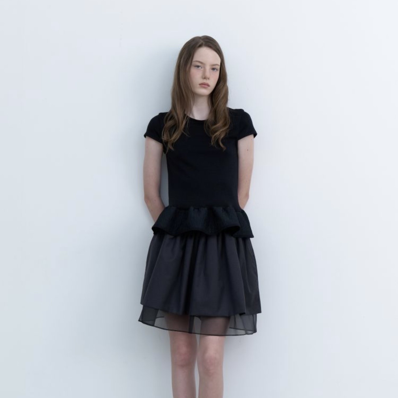 [AMIDI] VOLUME SHA SKIRT