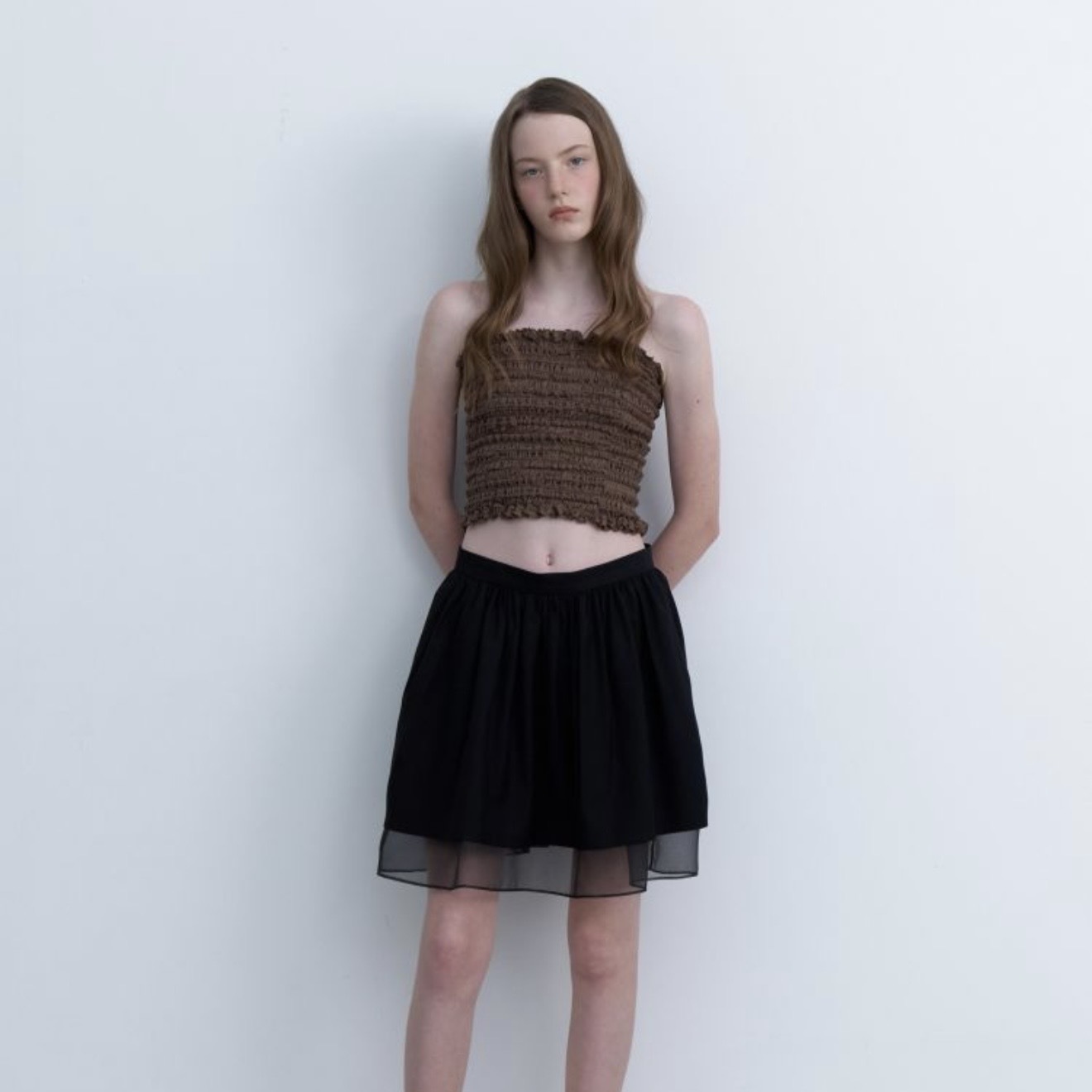 [AMIDI] VOLUME SHA SKIRT