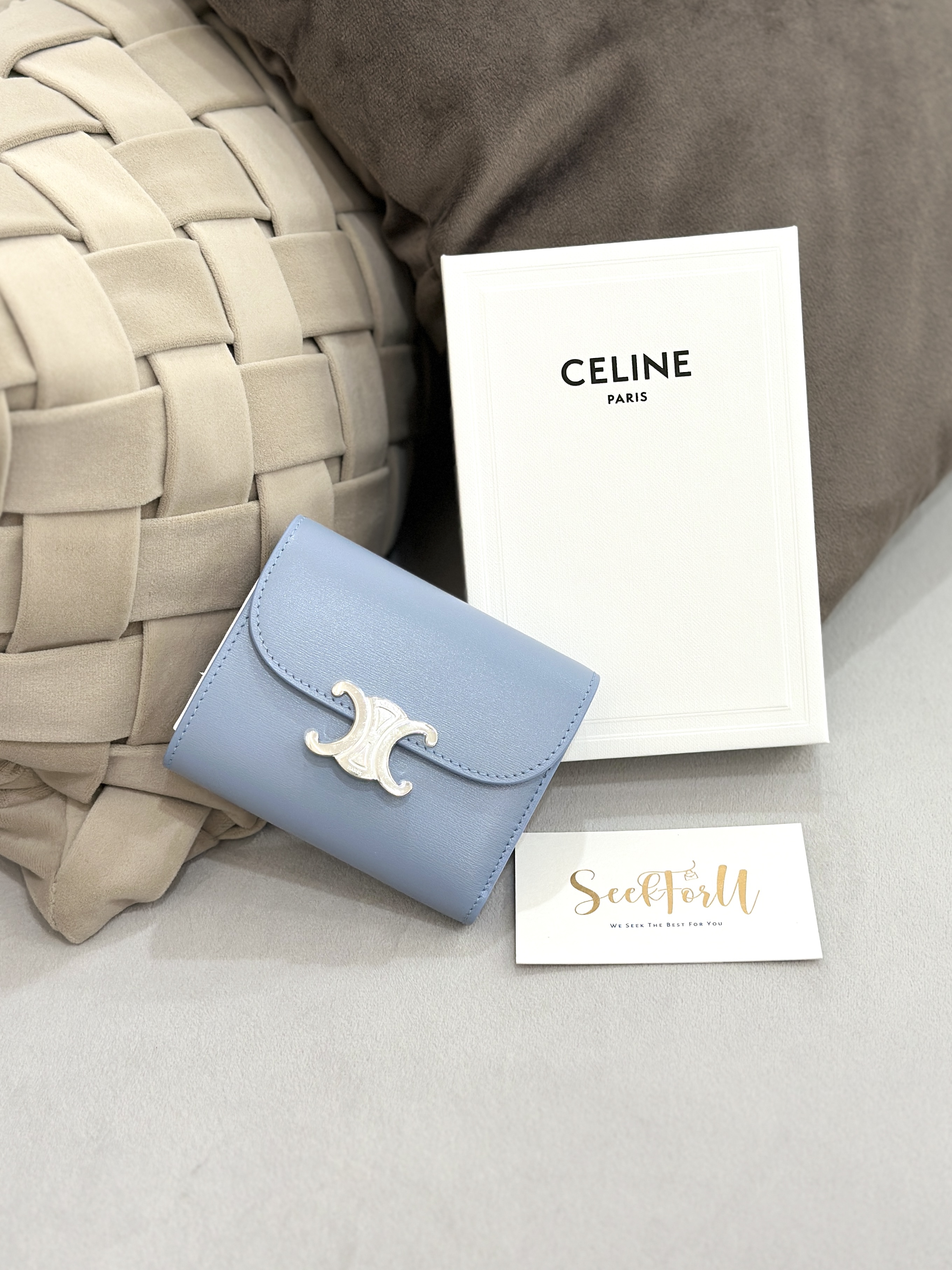 CELINE Triomphe Small Flap Wallet