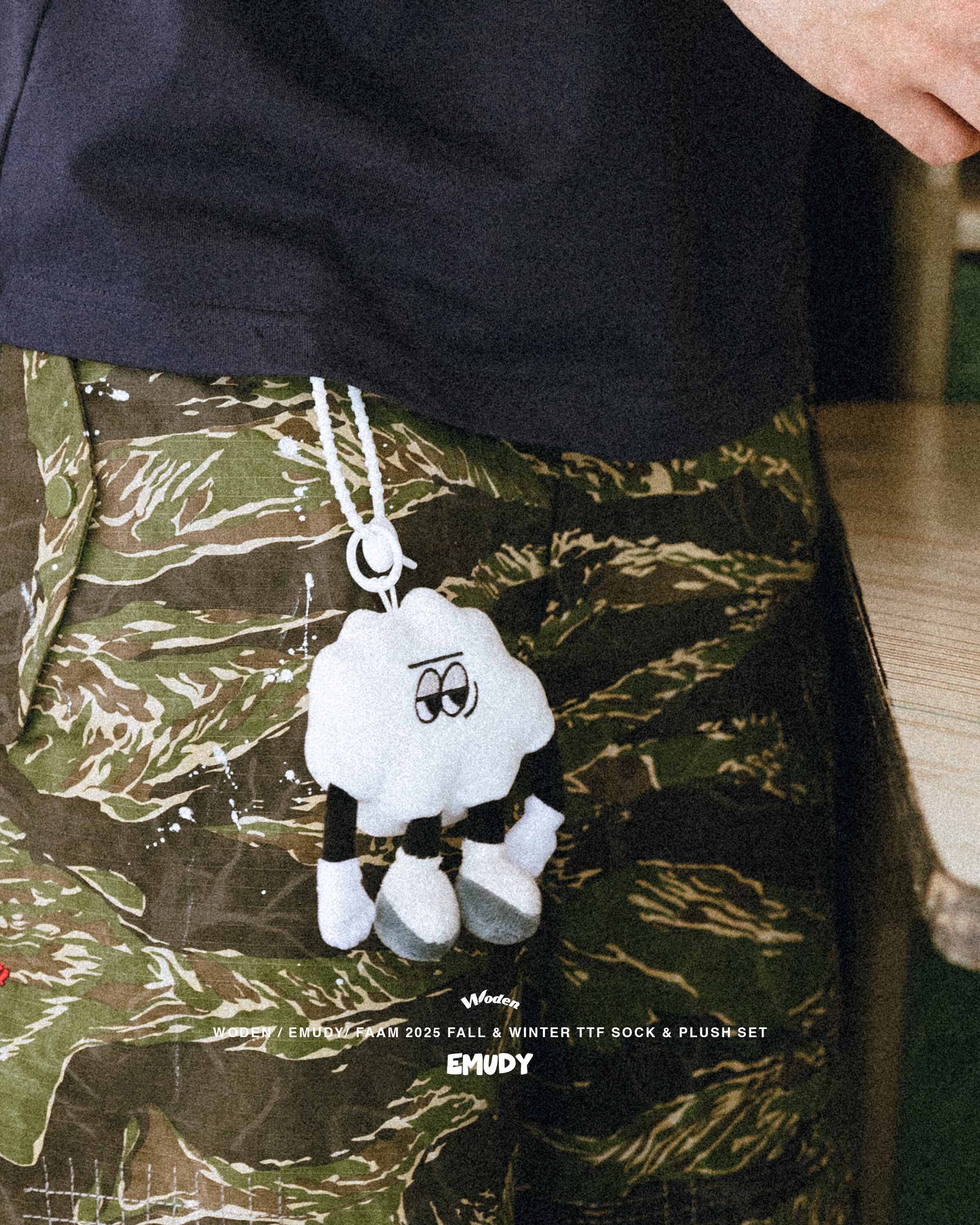 FAAM X EMUDY X Woden 襪子絨毛玩偶套組