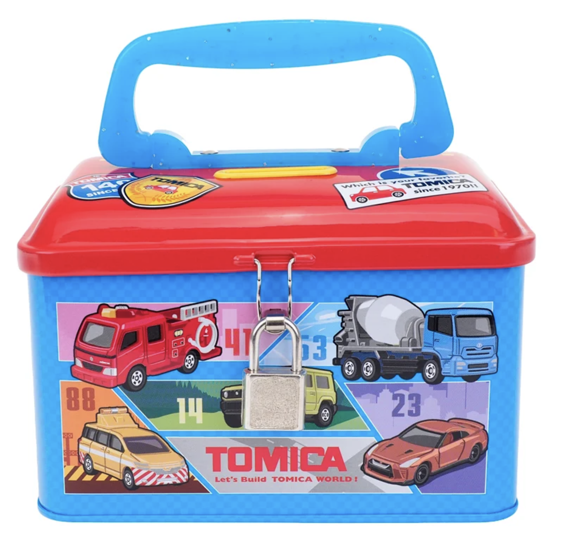 Tomica 手挽式鐵盒錢箱 TM-4886-2
