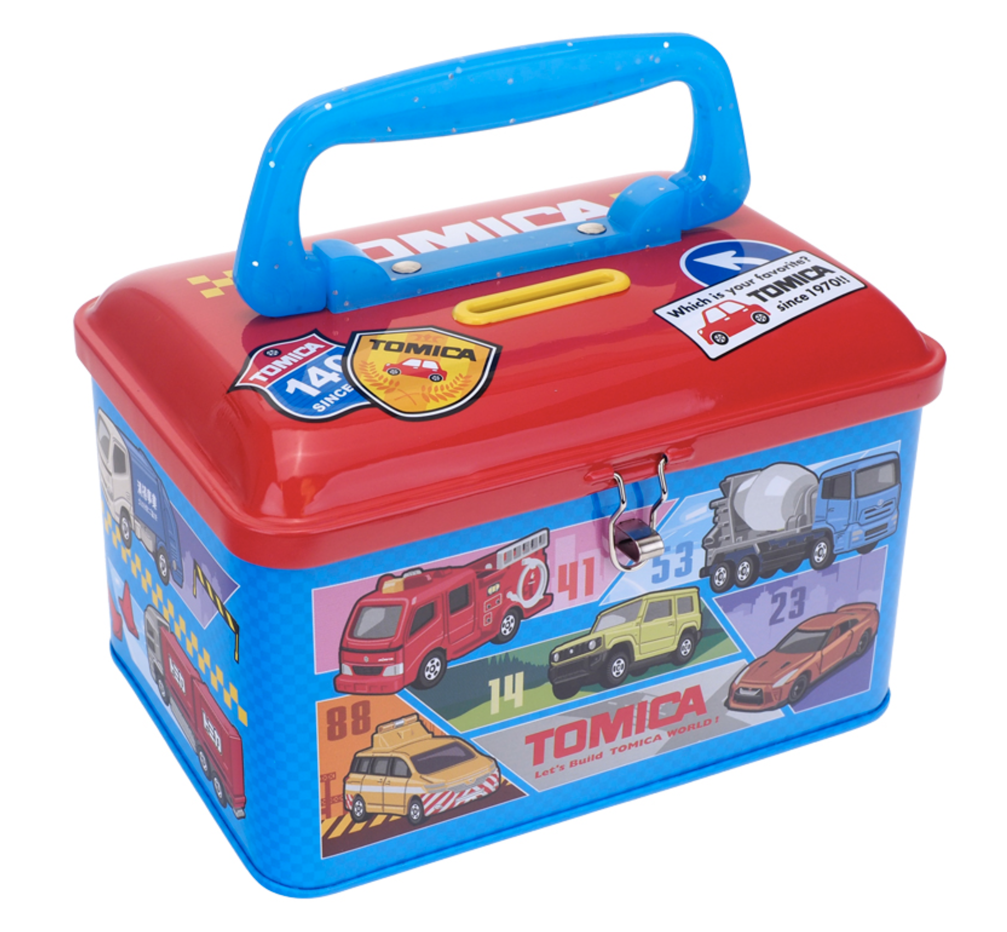 Tomica 手挽式鐵盒錢箱 TM-4886-2