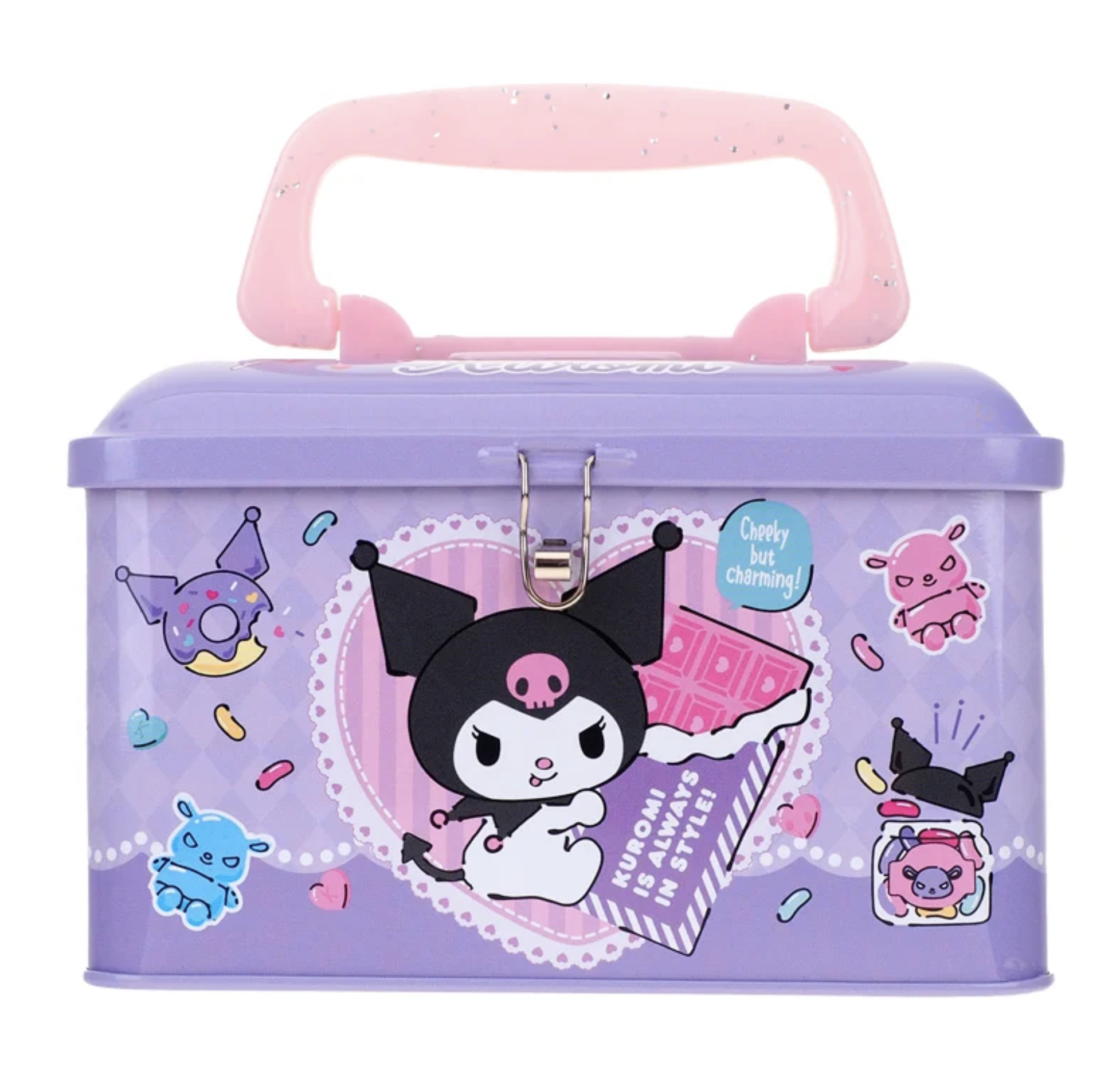 Kuromi 手挽式鐵盒錢箱 9-4886-57