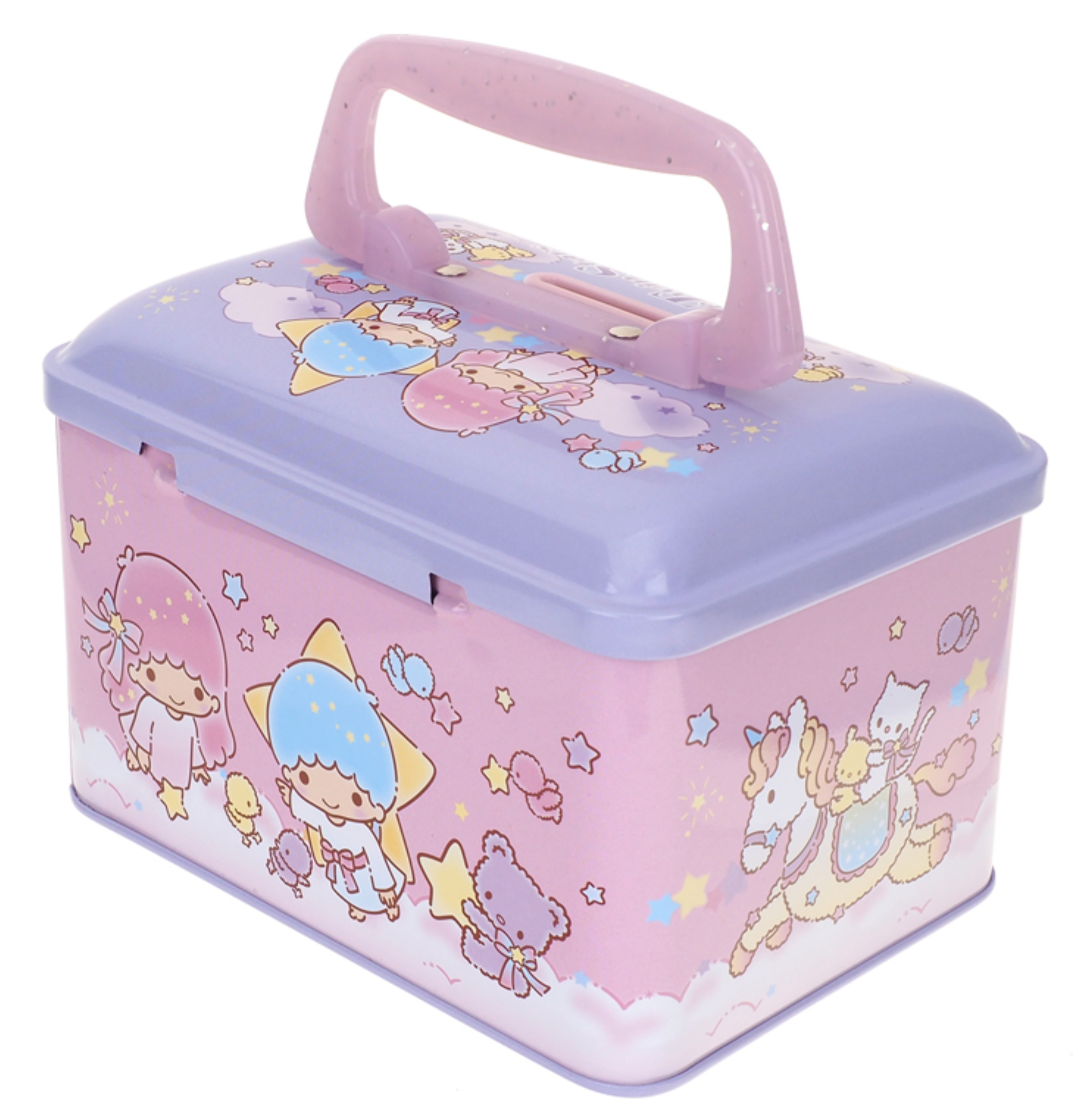 Little Twin Stars 手挽式鐵盒錢箱 9-4886-58