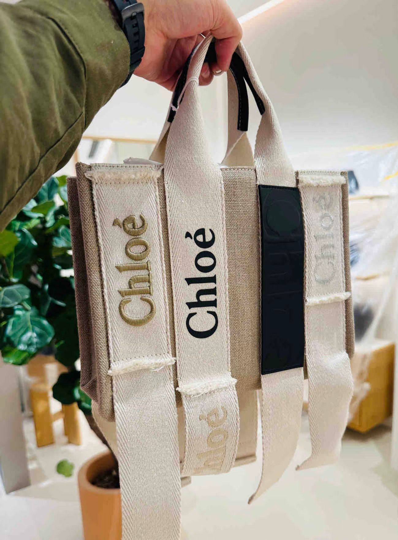 【預購】Chloe Woody Small Logo Tote K1212888 托特包包 (先付$500後付$4490）售價$4990