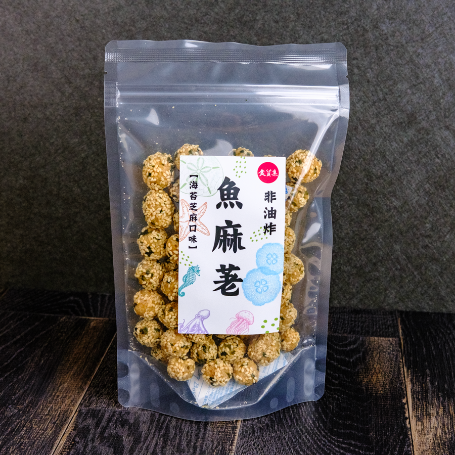 魚麻荖-海苔芝麻口味 (100g) | 新品種美味零食 | 非油炸