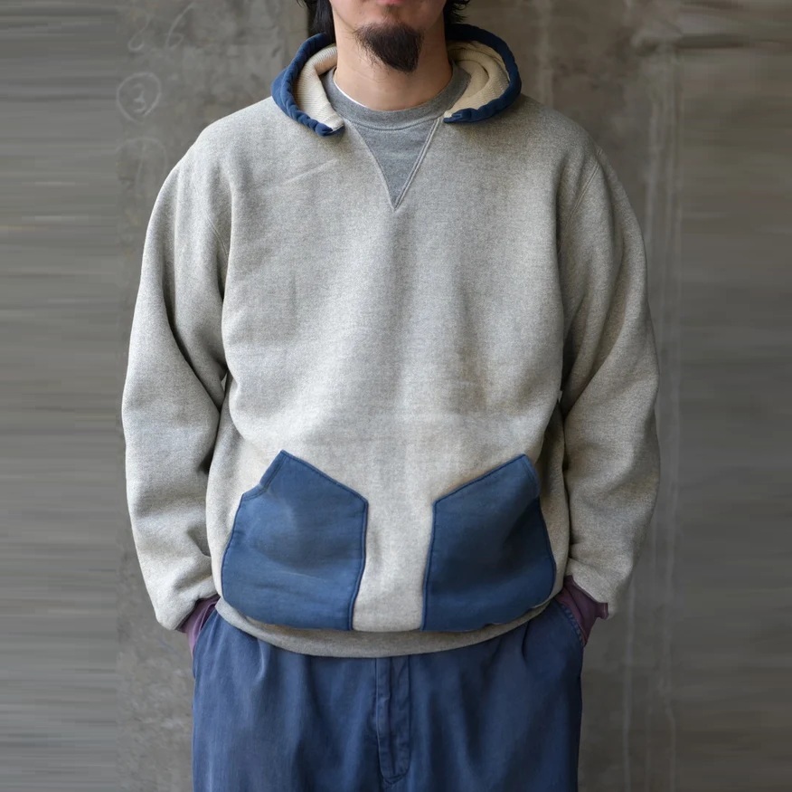12/13 RELEASE: A.PRESSE VINTAGE ATTACHED HOOD SWEAT PARKA (26SAP-05-15) - PRE ORDER ITEM (預訂中)