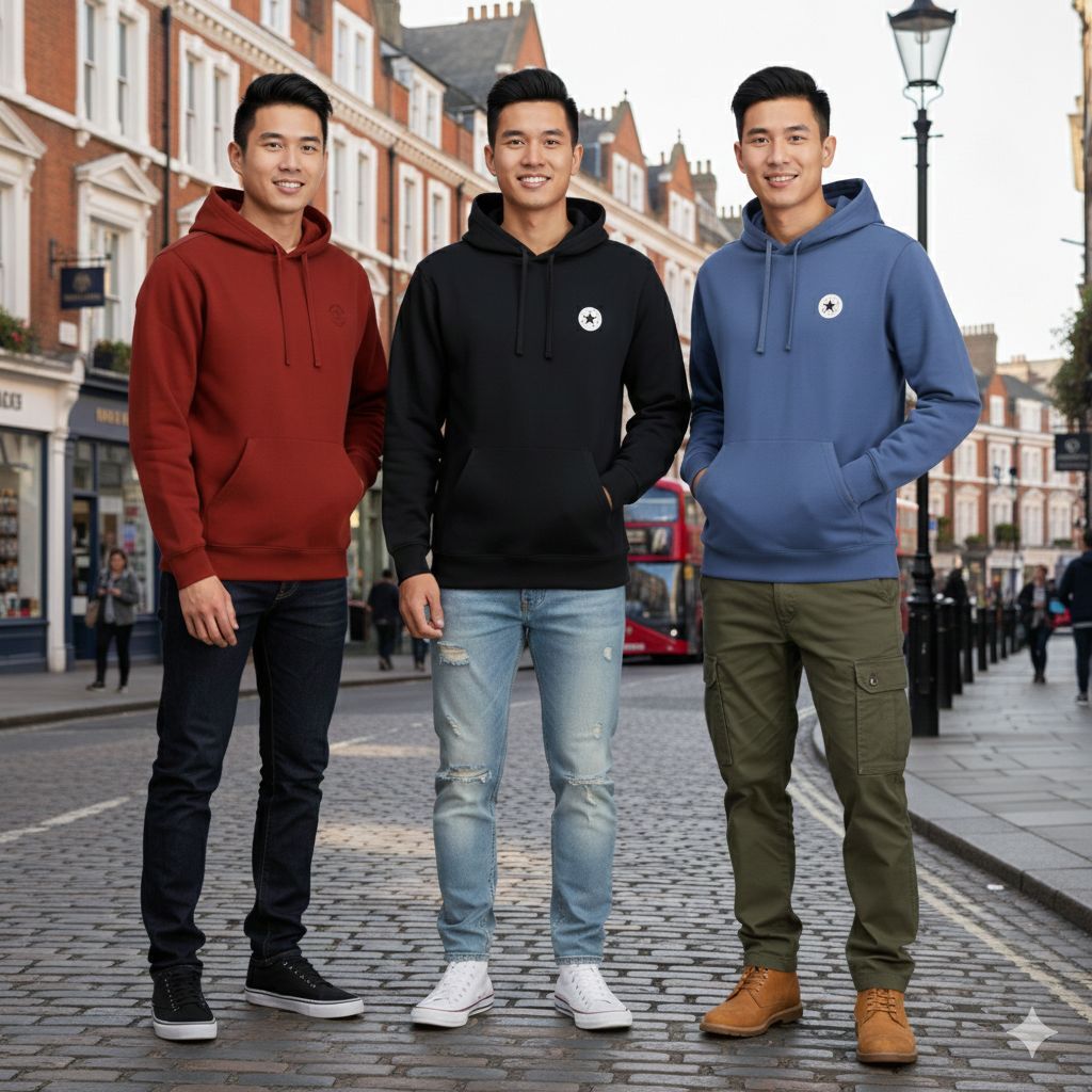 【預購】Q121212 Converse 男士Logo連帽衫