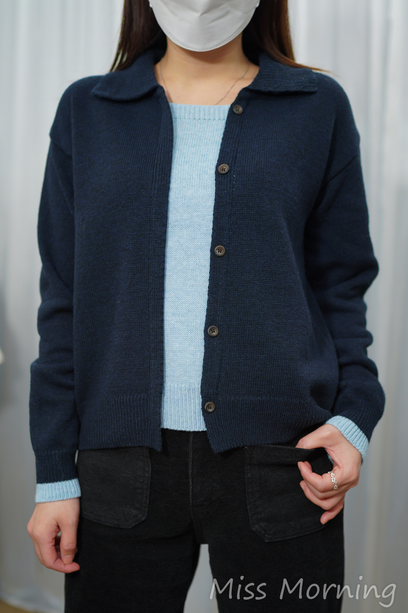 20% wool假2件上衣(14972)