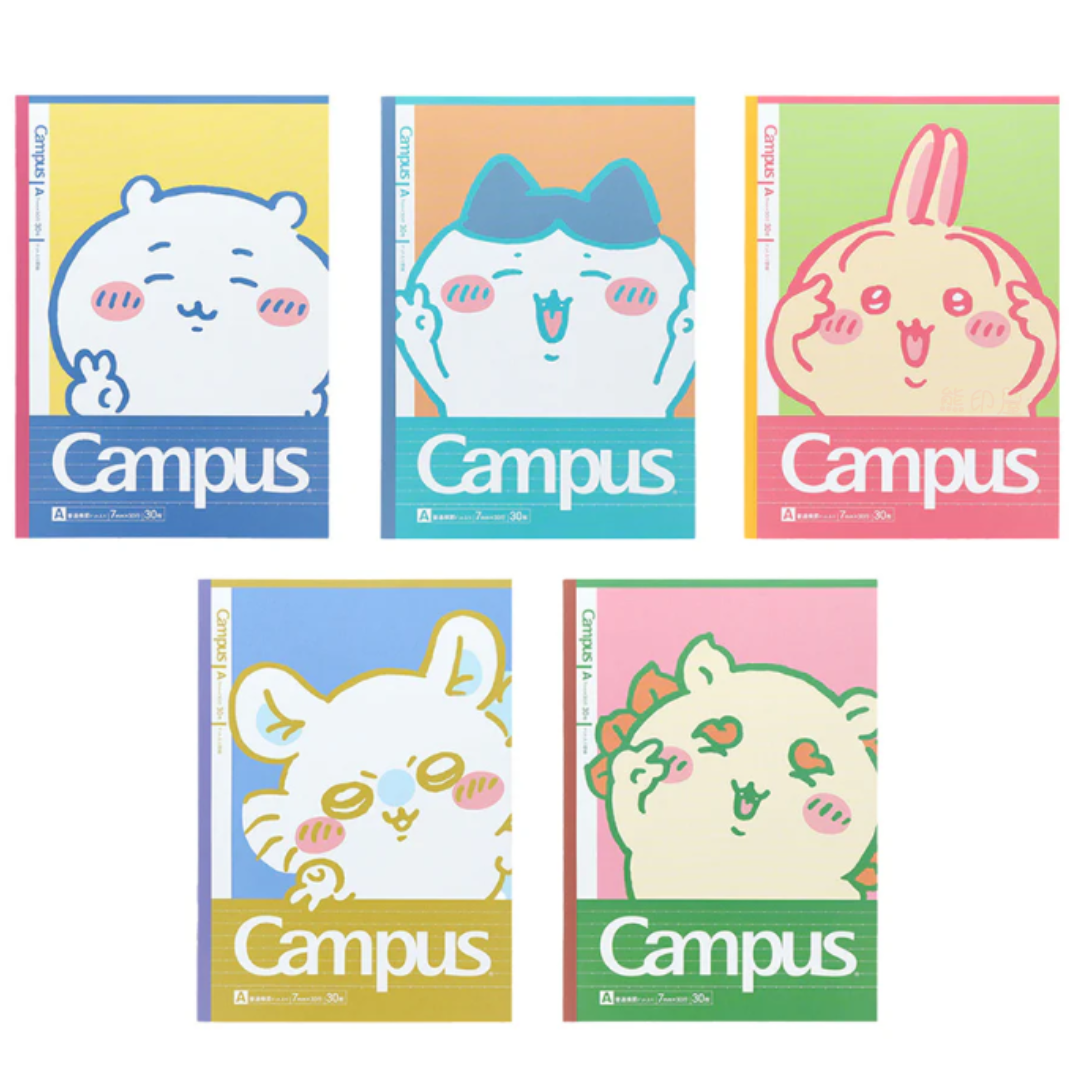 日本Chiikawa 校園橫線B6筆記本 5本裝 日本製 (A款)