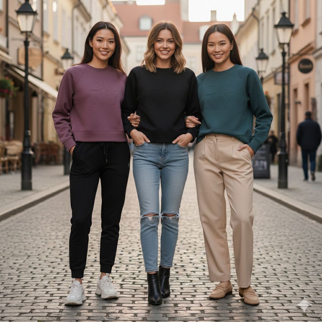 【預購】Q121214 DKNY Sport 女士 Logo 圓領衛衣