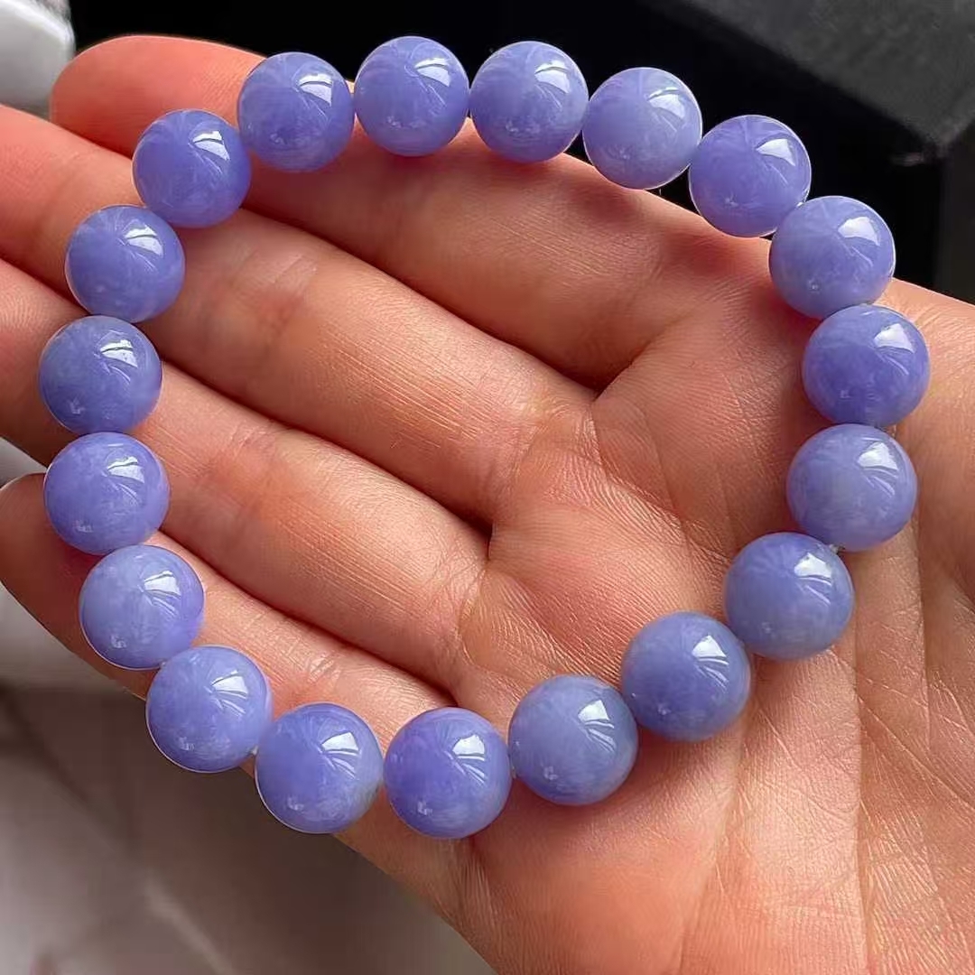 126556 翡翠冰紫羅蘭手串 (10mm直徑)