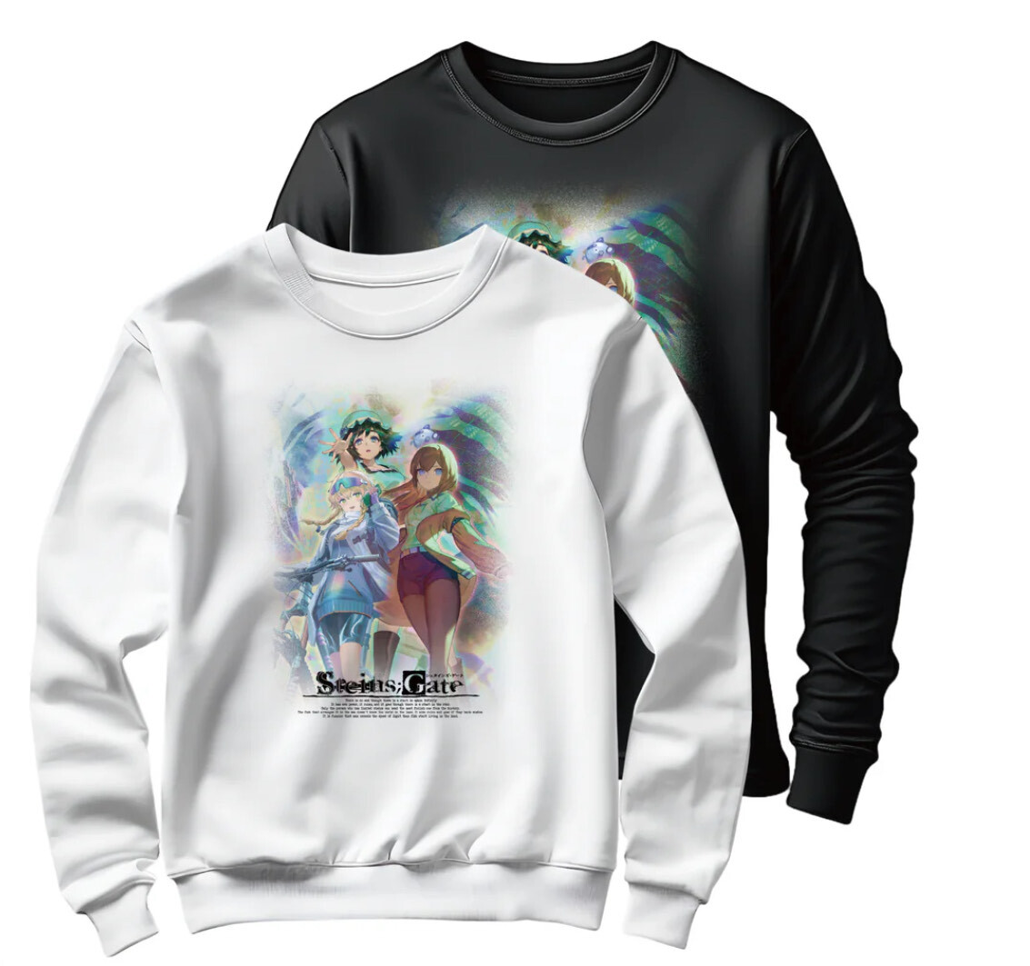 STEINS;GATE_命運石之門長袖T恤-黑