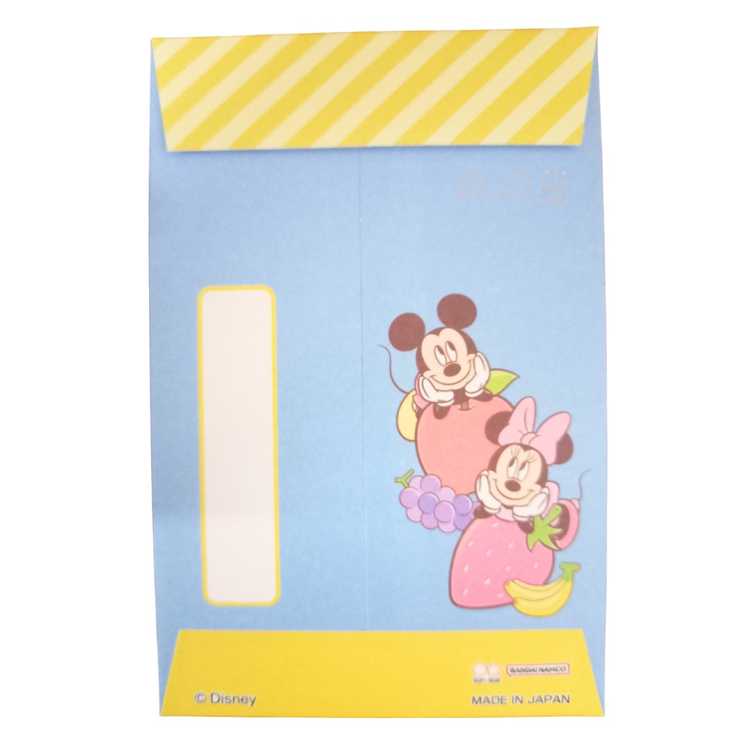 日本米奇米妮 唐老鴨 Mickey and Friends 利是封3枚入 日本製