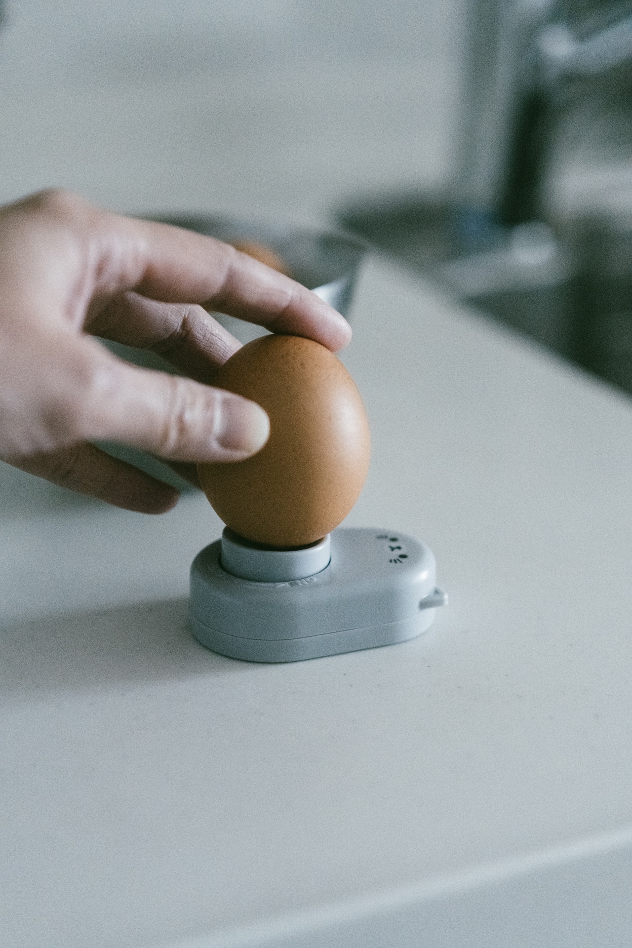 日本SURUGA貓咪磁吸式雞蛋水煮蛋打孔器