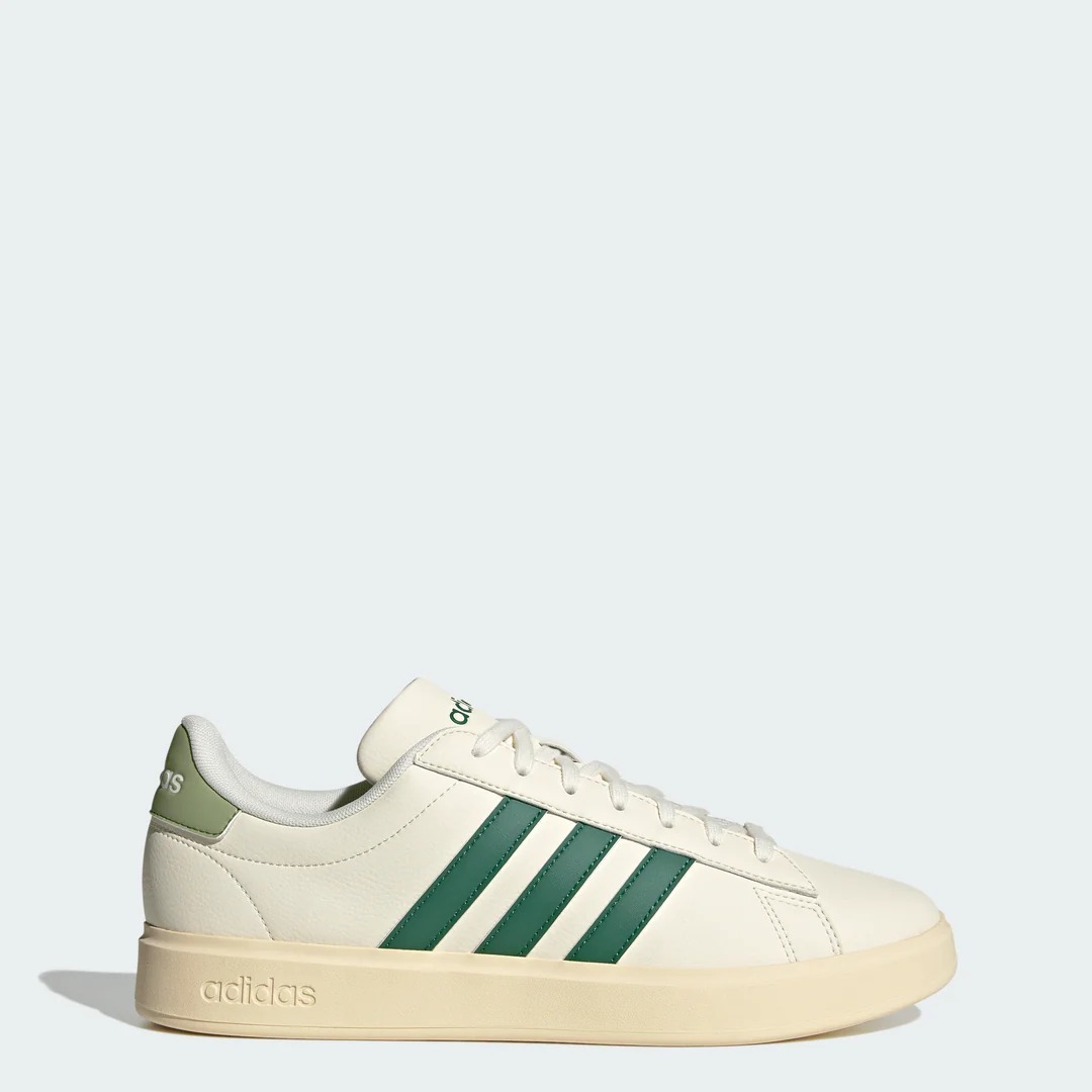 【直播】adidas LL121311 Grand Court 男裝運動鞋(米白拼綠)