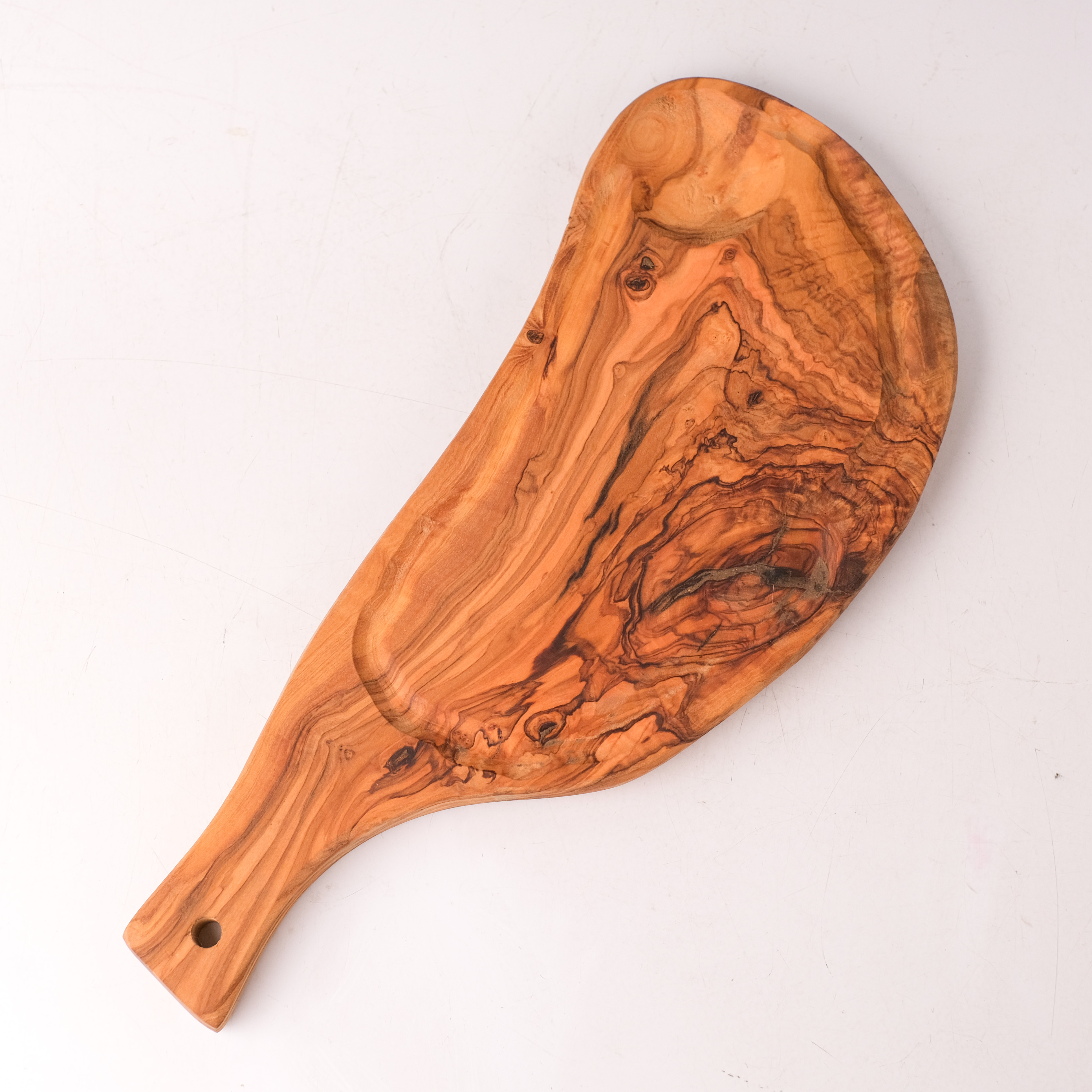 Olive Wood｜橄欖原木 - 凹槽起司點心盤｜Tunisia