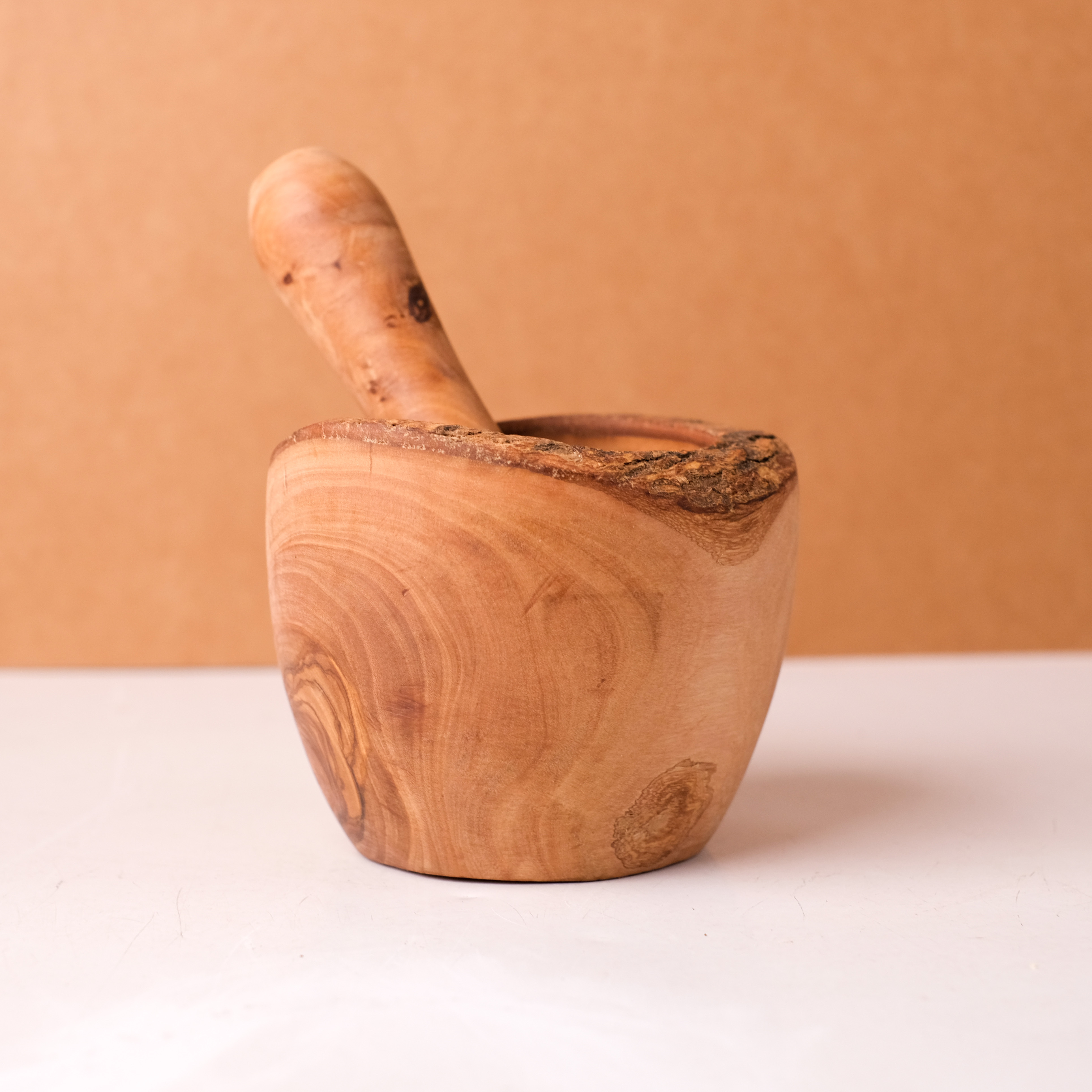 Olive Wood｜橄欖原木 - 香料研磨缽｜Tunisia