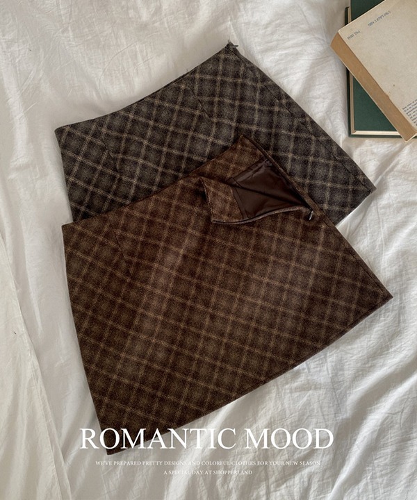 秋冬現貨｜羊毛 Barnett 冬季格紋迷你裙