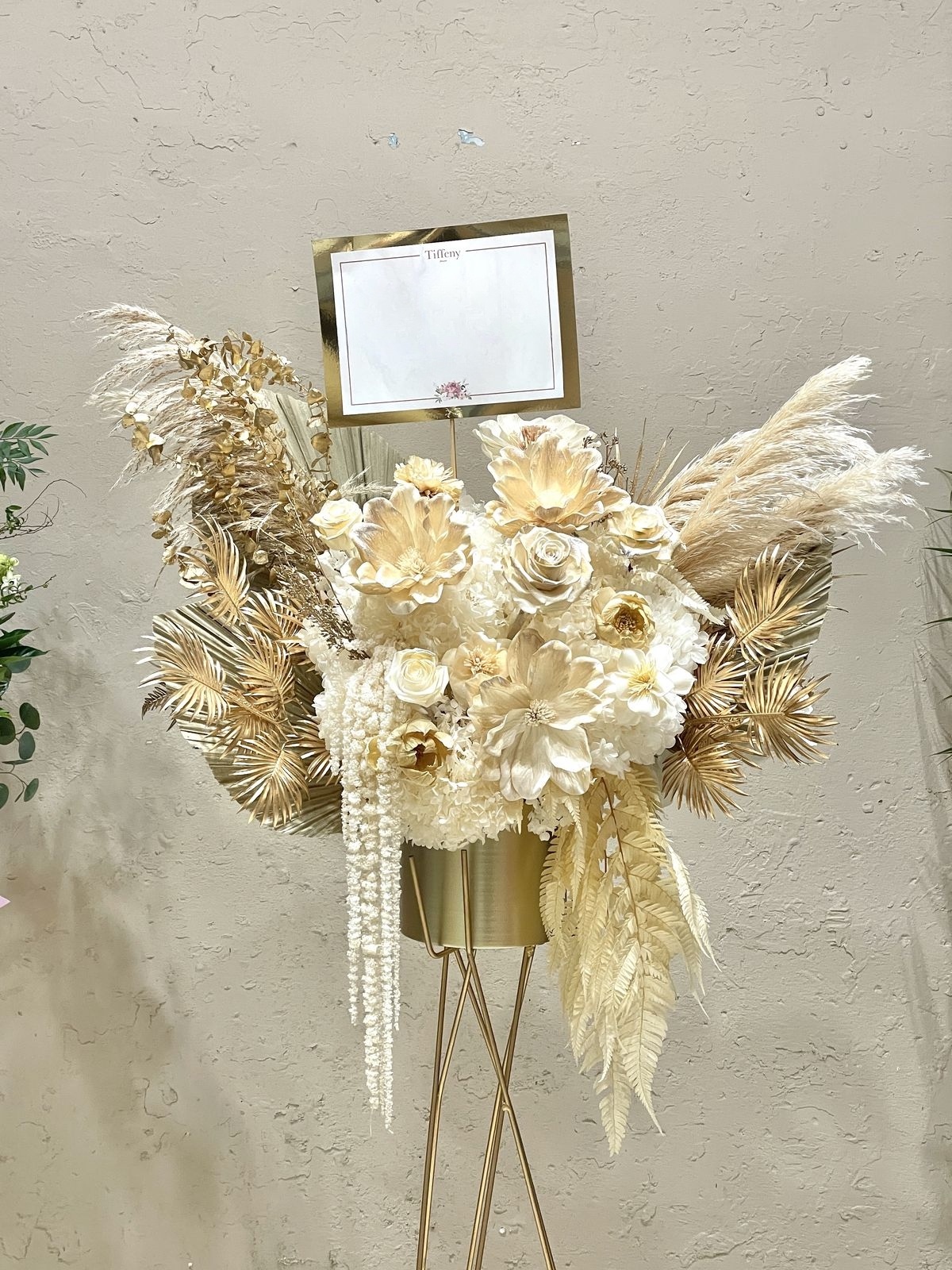 璀璨寶石・乾燥花高架花籃 開幕花籃