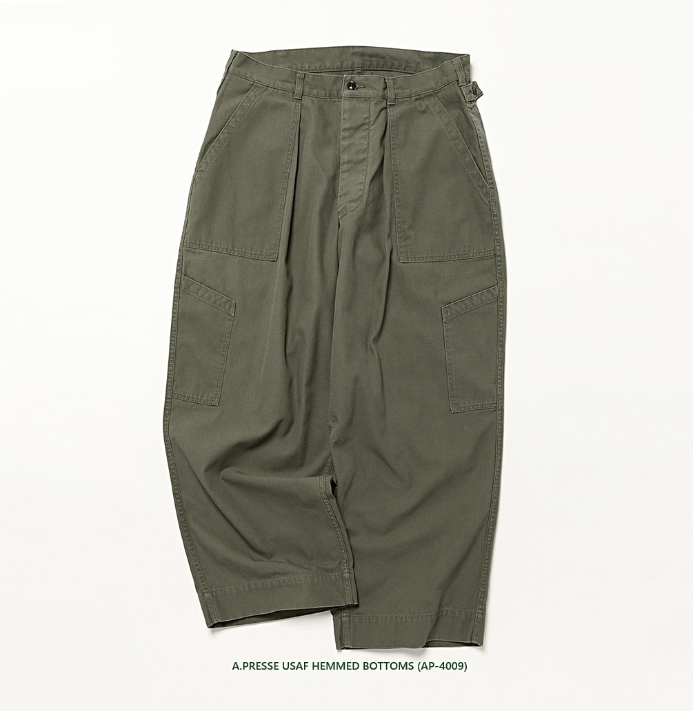 A.PRESSE usaf hemmed bottoms 1 22aw A.PRESSE 2026 Style1 