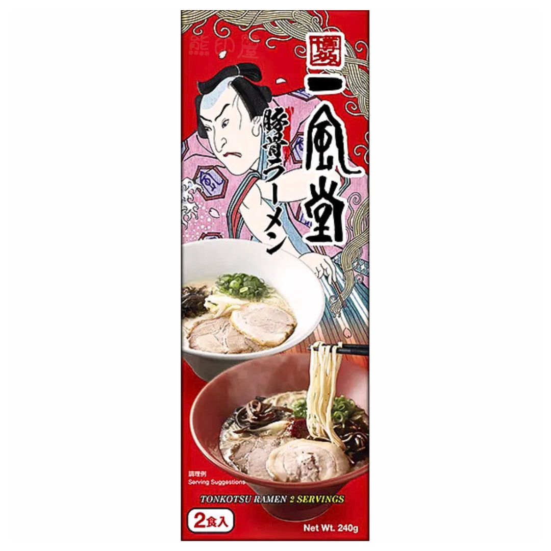 日本 一風堂 豚骨拉麵 2人份 (紅)