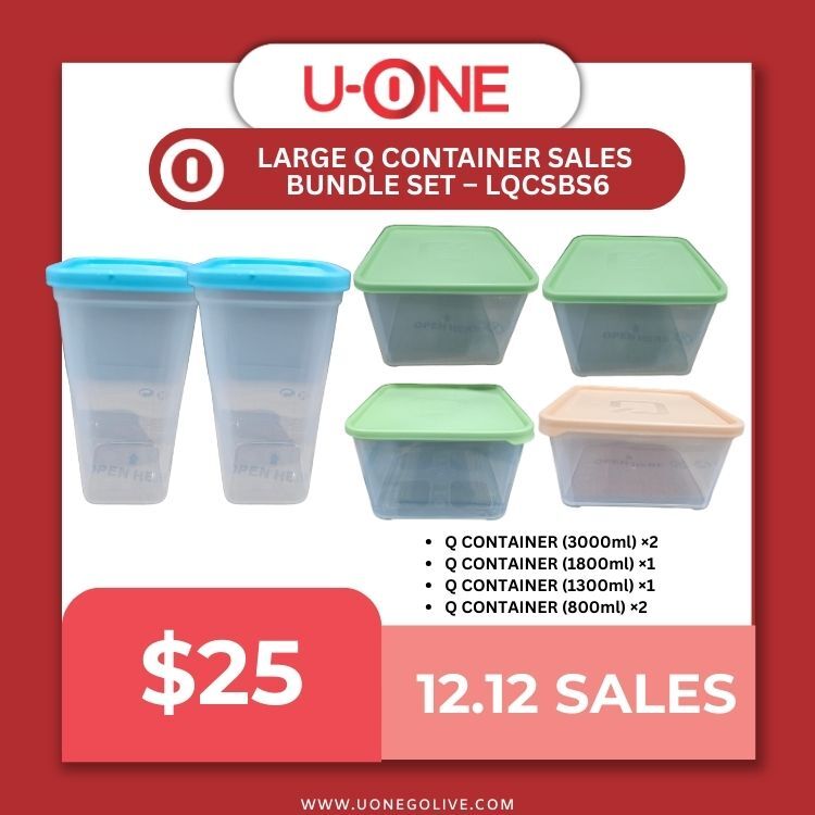 LARGE Q CONTAINER SALES BUNDLE SET  – LQCSBS6