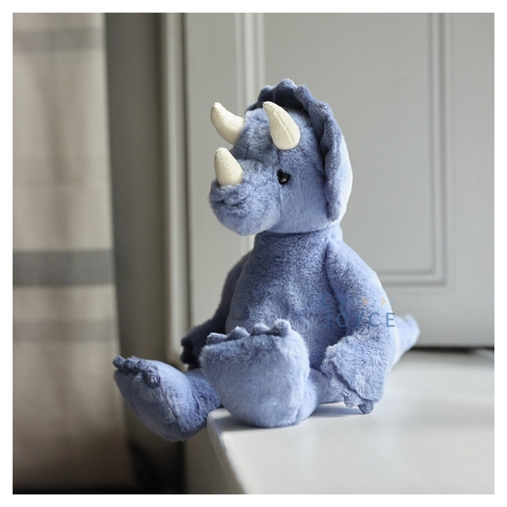 【樂森藥局】CHARLIE BEARS Troy Triceratops三角龍經典丹藍Denim Blue