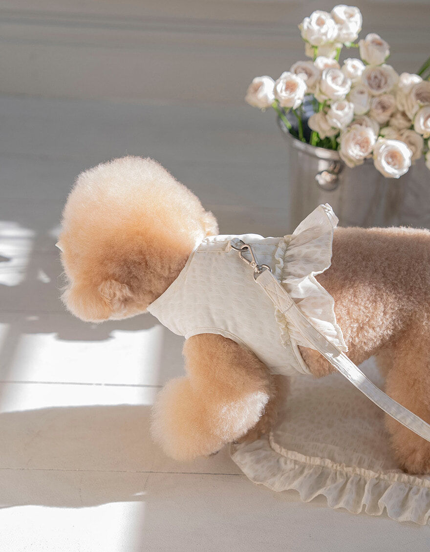 OPAAAP 豹紋泡泡糖胸背_象牙白