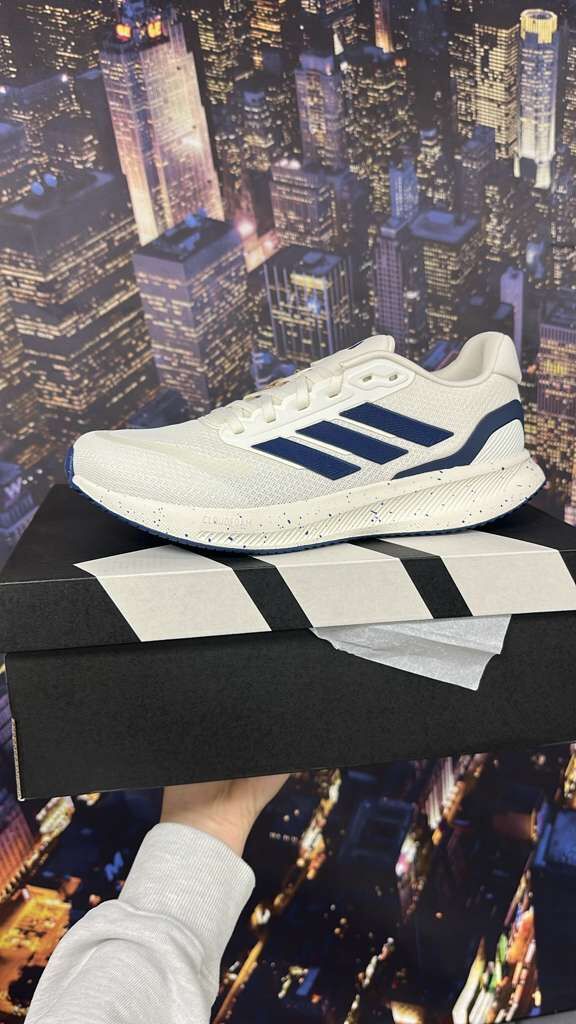 【直播】adidas LL121341 RUNFALCON 5 男裝跑步鞋(白拼藍色)