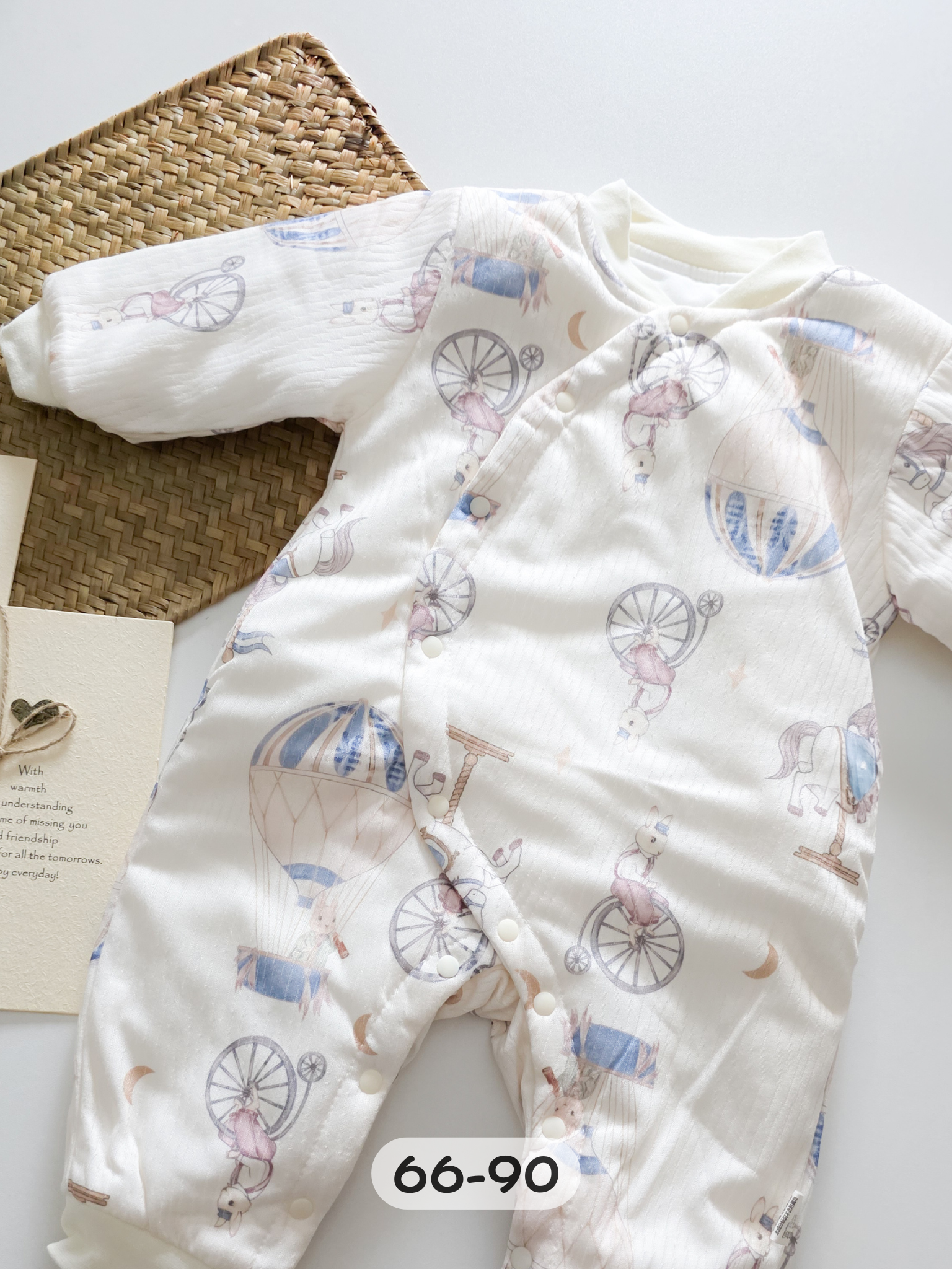 木馬熱汽球 加厚連身衣