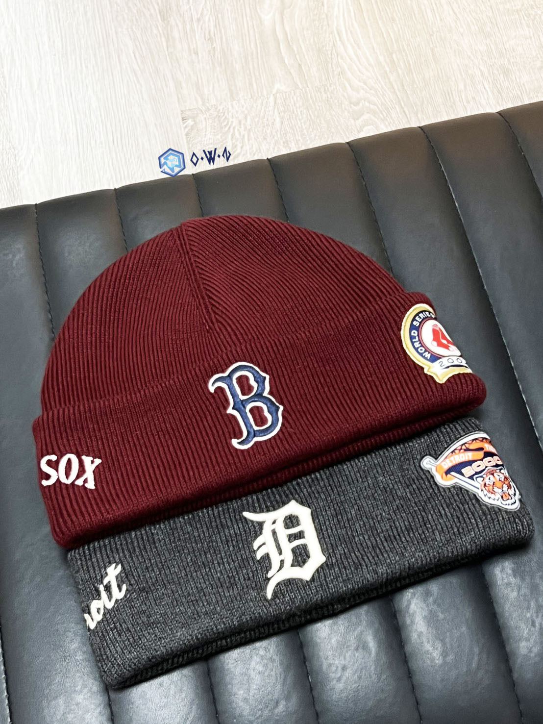 【OWN】MLB Korea 毛帽 Karina 同款 新品 刺繡 秋冬 經典LOGO 不分男女 黑 深灰 藍 紅 米 卡其