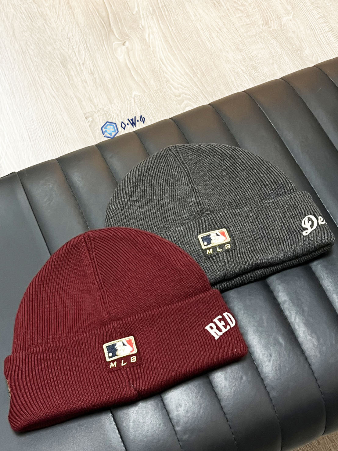 【OWN】MLB Korea 毛帽 Karina 同款 新品 刺繡 秋冬 經典LOGO 不分男女 黑 深灰 藍 紅 米 卡其