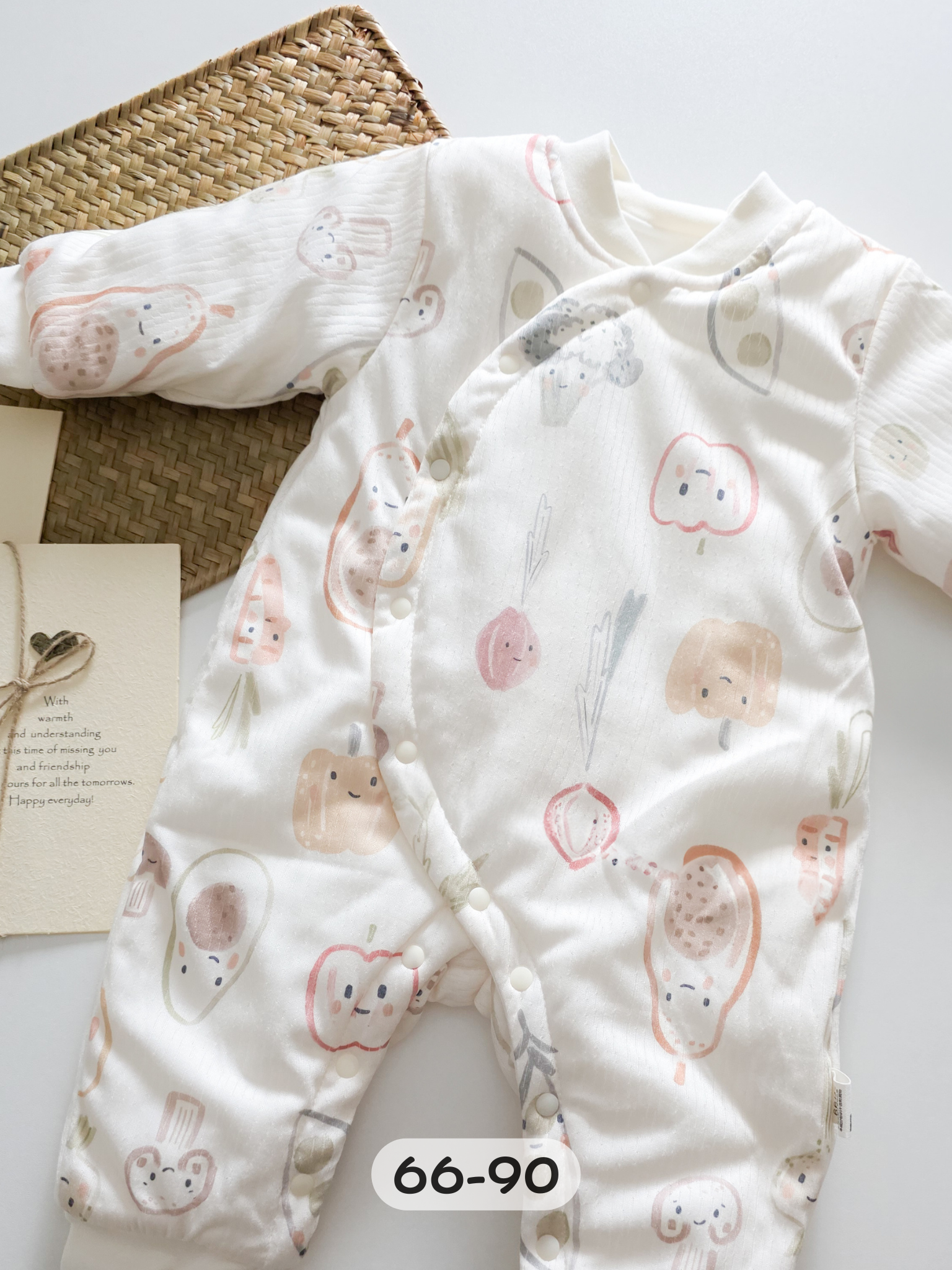 可愛小蔬果 加厚連身衣