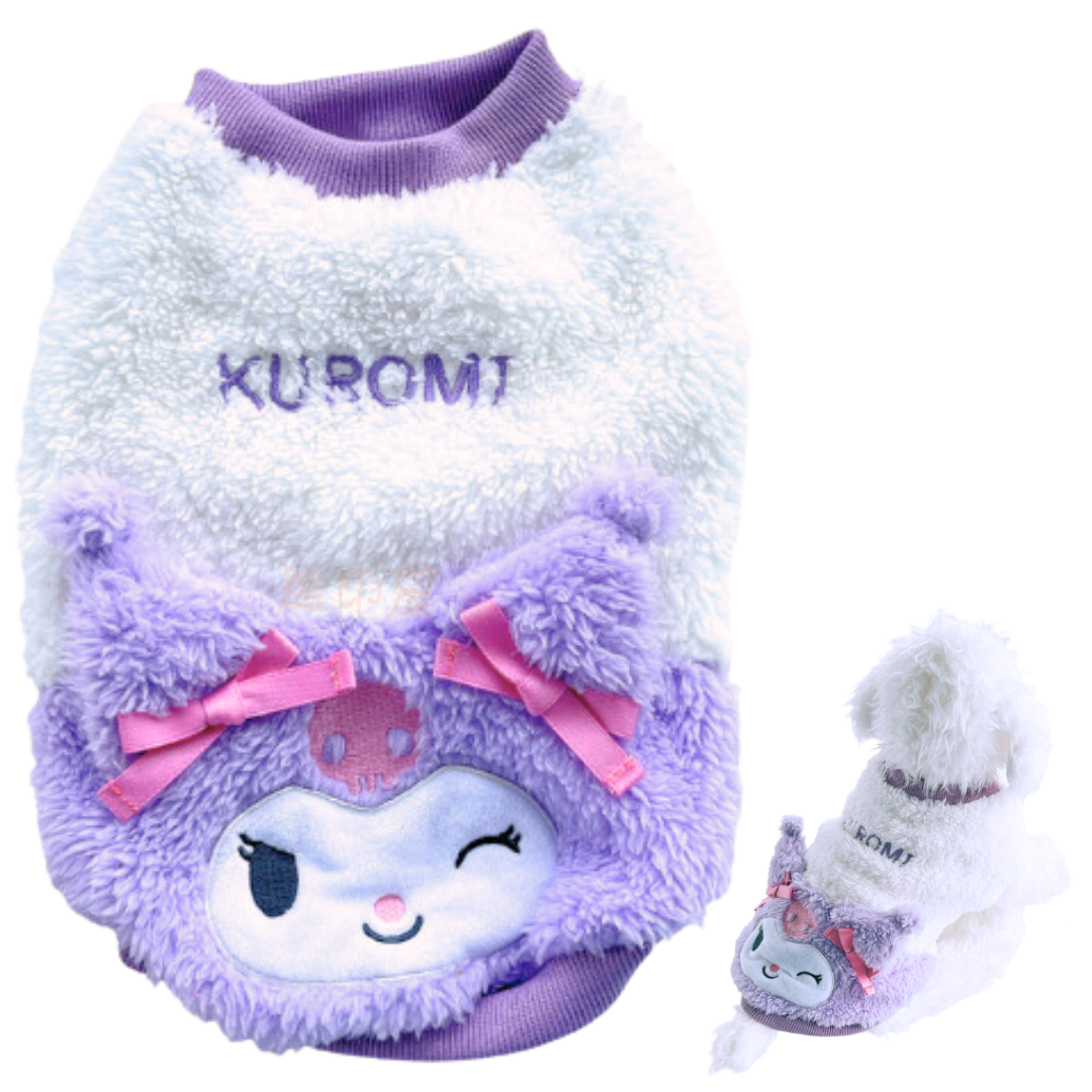 Kuromi 款 冬季寵物衫 狗服裝 (M) [平行進口]