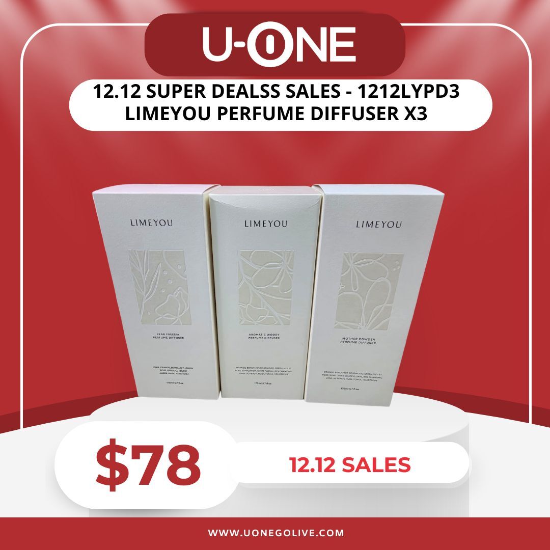 12.12 SUPER DEALSS SALES - 1212LYPD3 LIMEYOU PERFUME DIFFUSER X3