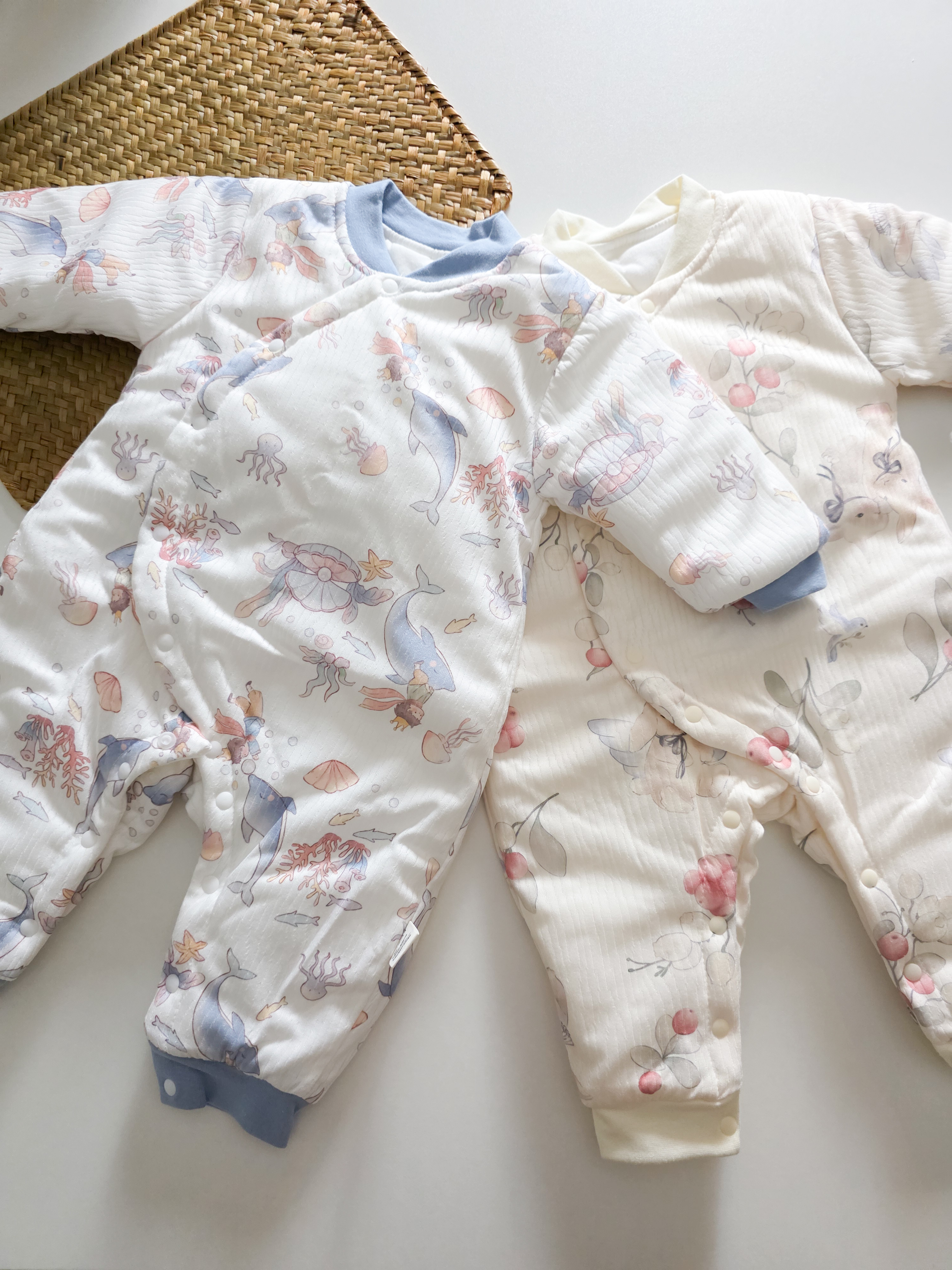 藍藍海豚 加厚連身衣