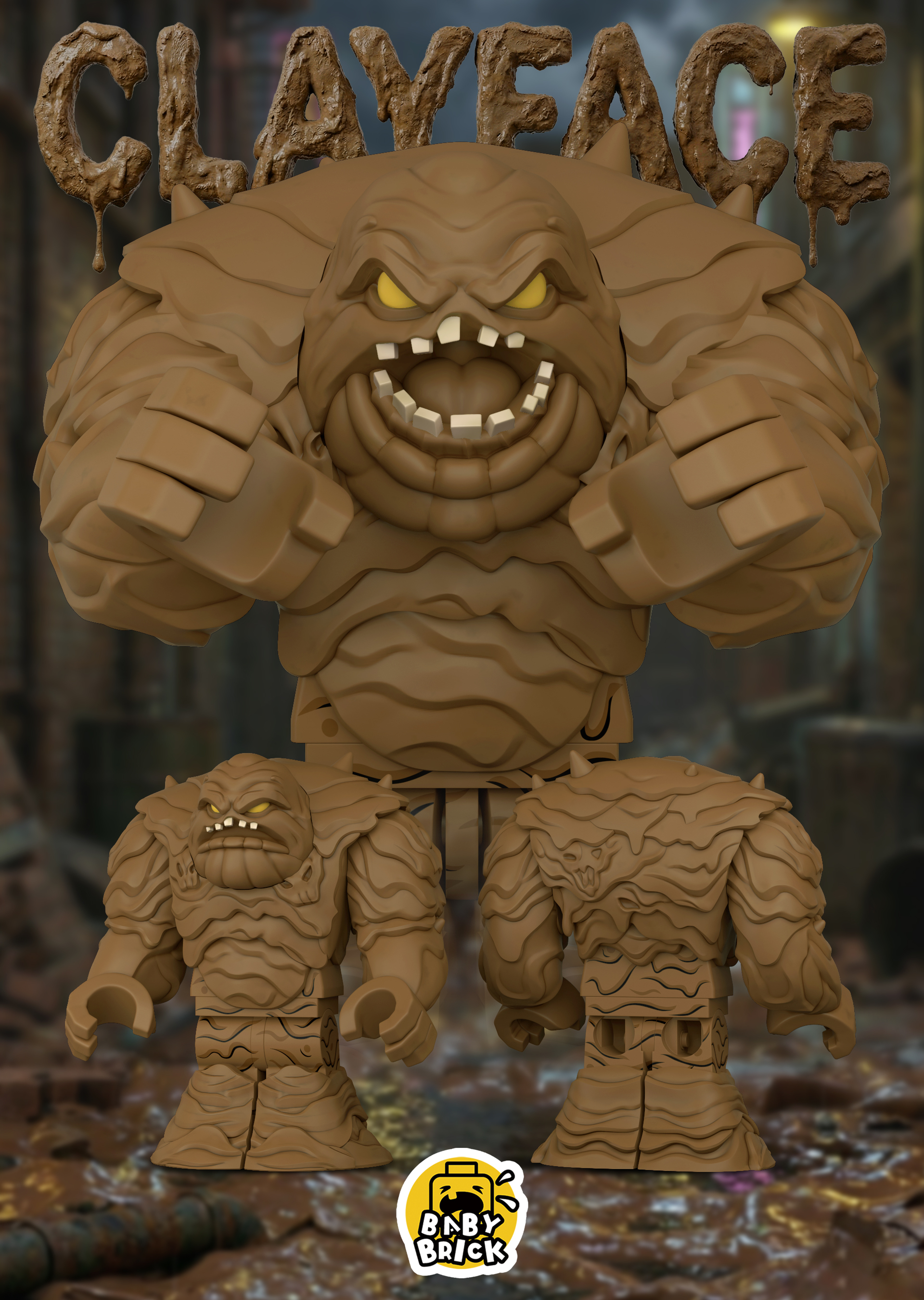 [Baby Brick][Preorder] Clayface [PADprinted]