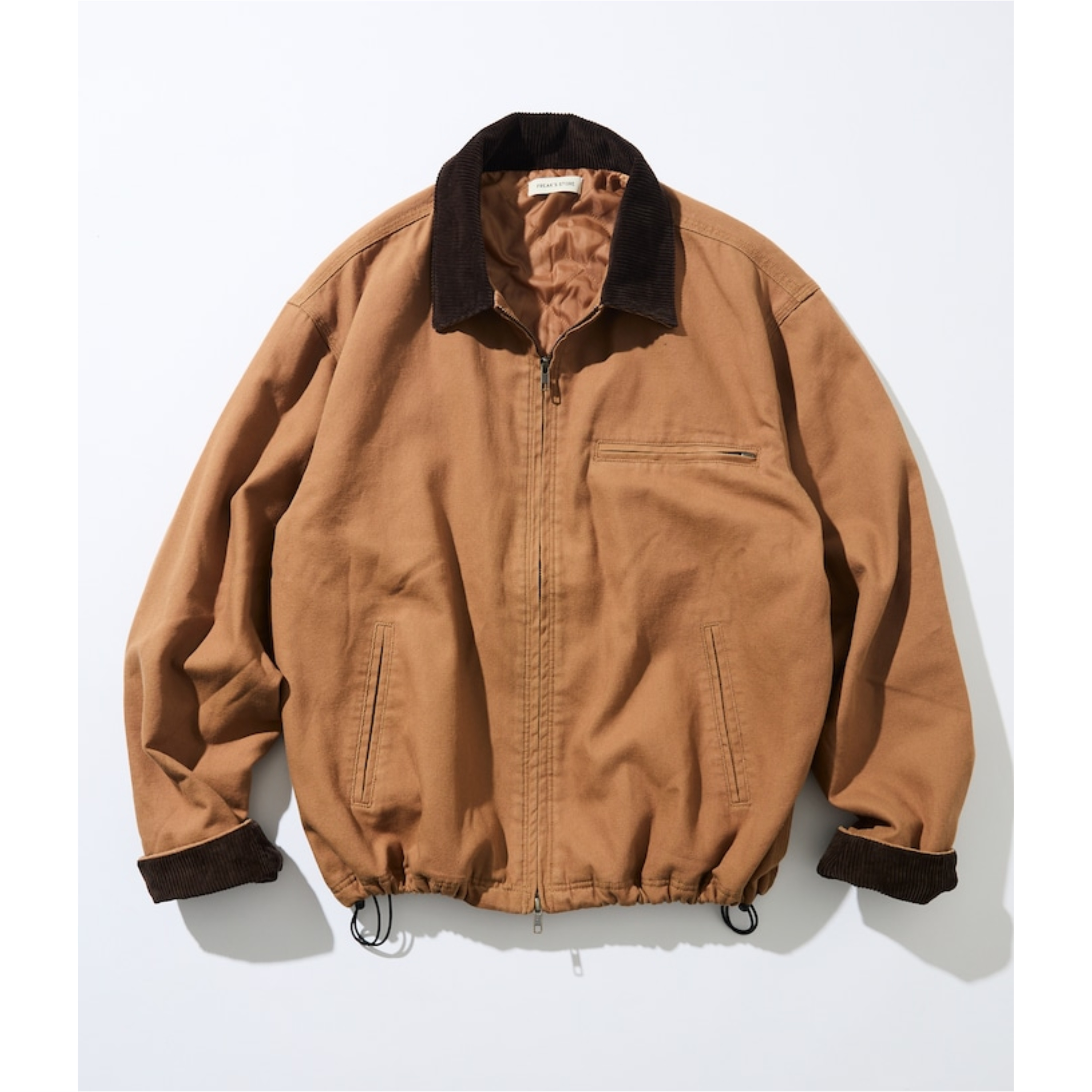 2025AW FREAK'S STORE OVERSIZED CORDUROY ZIP-UP DUCK BLOUSON 燈芯絨 巴恩風 底特律 外套 夾克 現貨 1251248900732