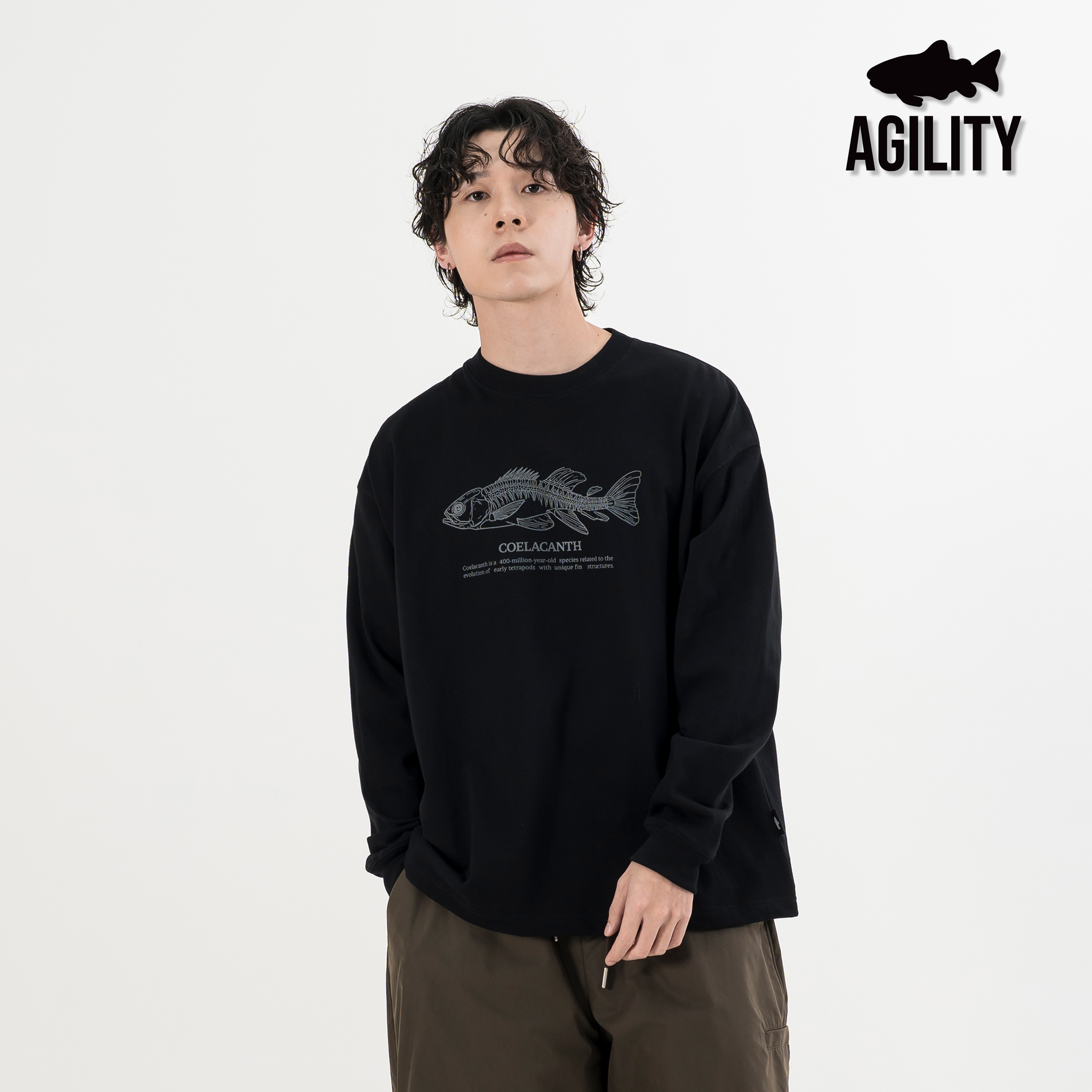 AGILITY Image Heavy LS Tee / Totem Bones 圖騰魚骨 長袖Tee [RS8-V1]