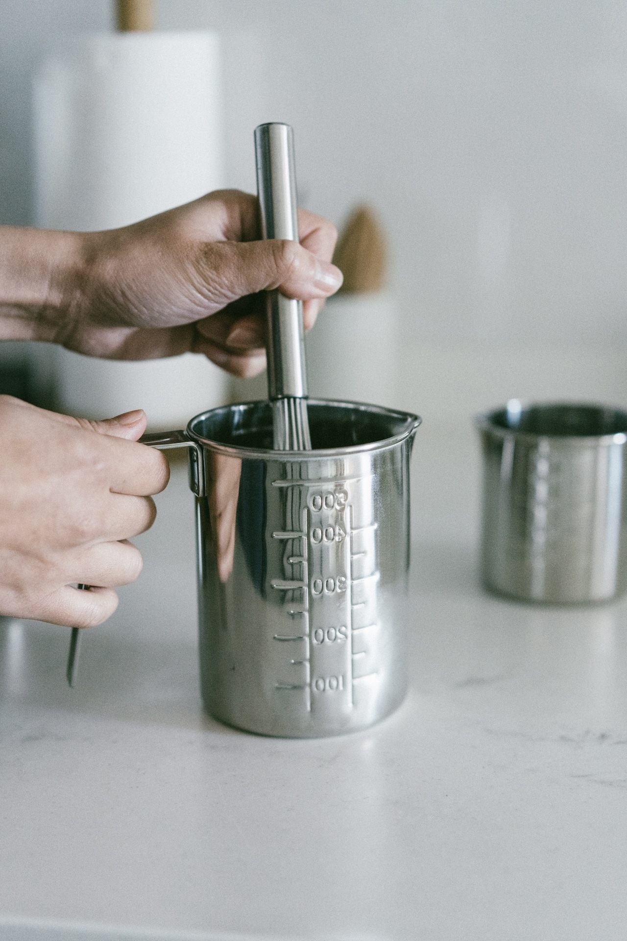 一菱金屬conte日本製18-8不鏽鋼內外刻收納式度量杯