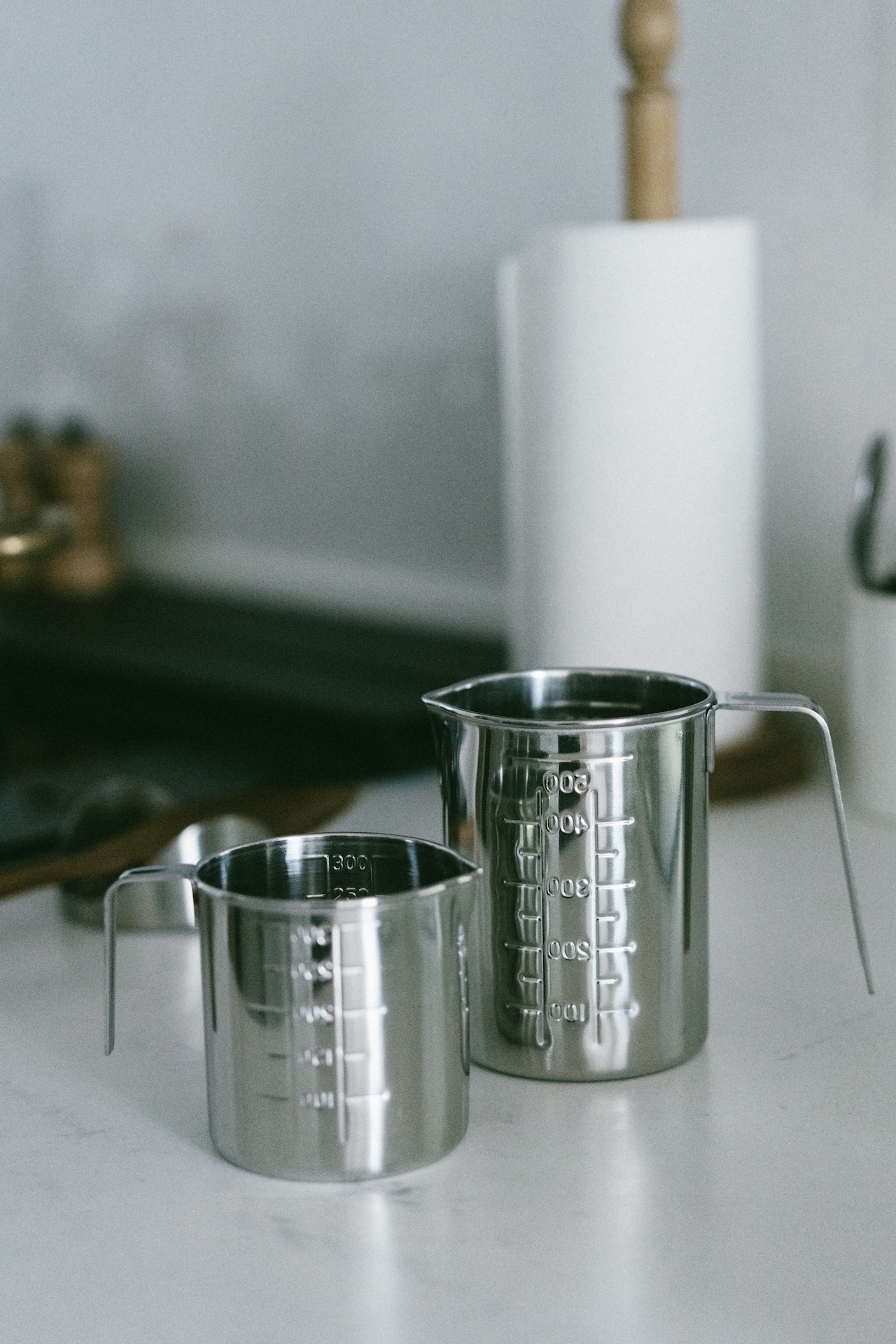 一菱金屬conte日本製18-8不鏽鋼內外刻收納式度量杯