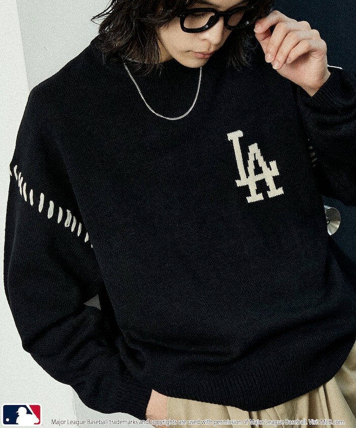 2025AW FREAK'S STORE PUBLUX MLB STITCH KNIT PULLOVER 紐約 洋基 洛杉磯 道奇 刺繡 毛衣 現貨 3139220800055
