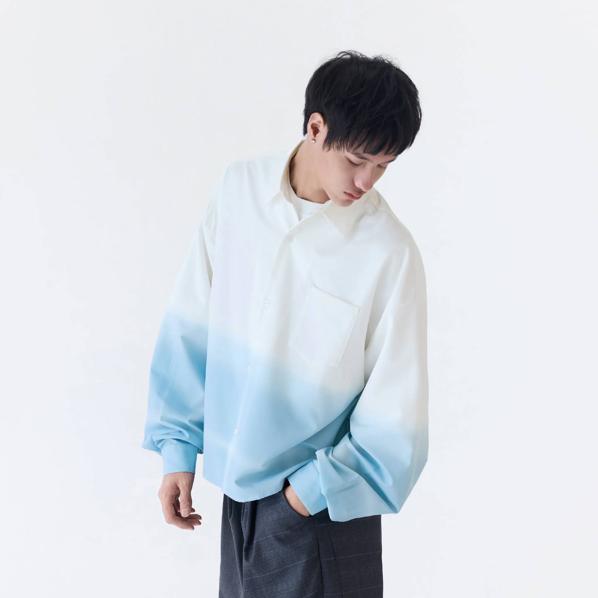 MELSIGN Gradient Effect Shirt