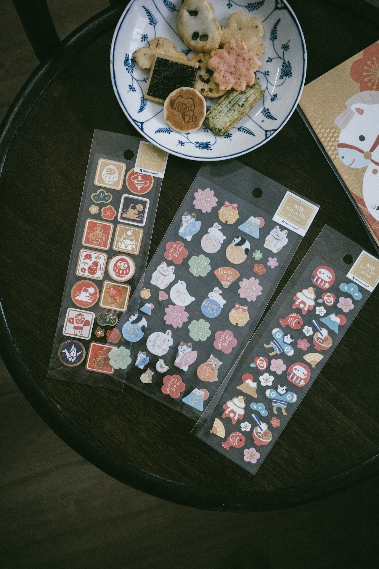 日本製賀年和風貼紙