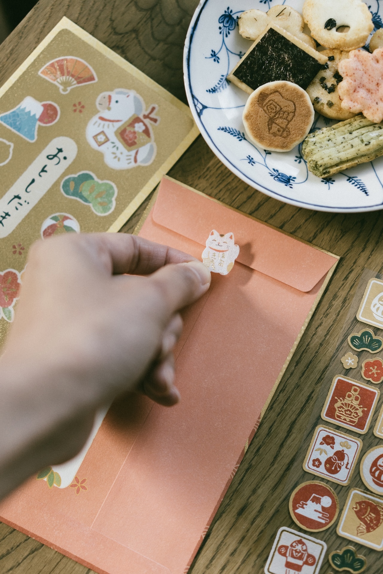 日本製賀年和風貼紙