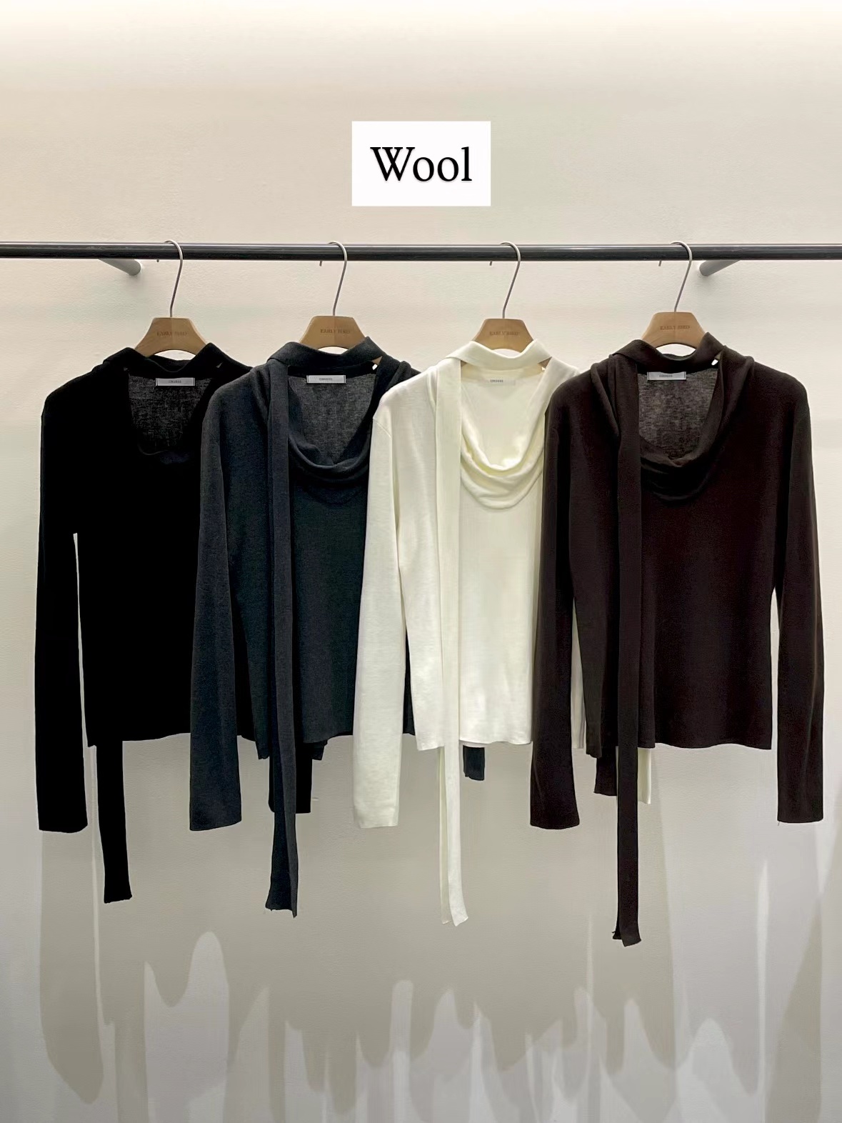 OB5301 慵懶飄帶堆堆領上衣 *特價* (優惠碼同充值購物金不適用)