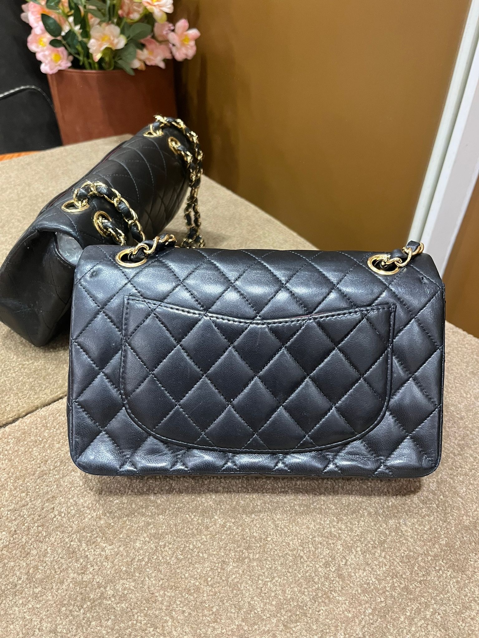 Chanel 中古CF小號黑金 （二手90%new)